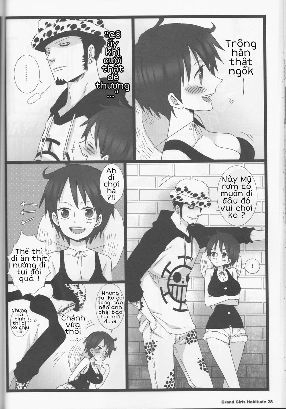 HentaiVN.net - Ảnh 5 - Khi Luffy là con gái (One piece) [Caesar Salad Ontama Nose (One Piece) | Grand Girls Habitude (One Piece)] - Mũ rơm ngốk đi chơi