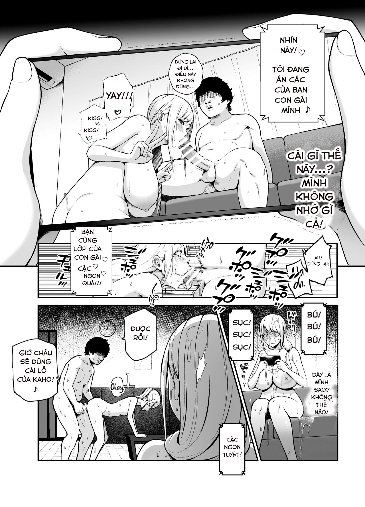 HentaiVN.net - Ảnh 5 - Musume no Doukyuusei no Anoko, Shisen ga Kimochi Warui no yo ne EX Ningen Ayatsuri Button o Tsukawaremashita - Oneshot