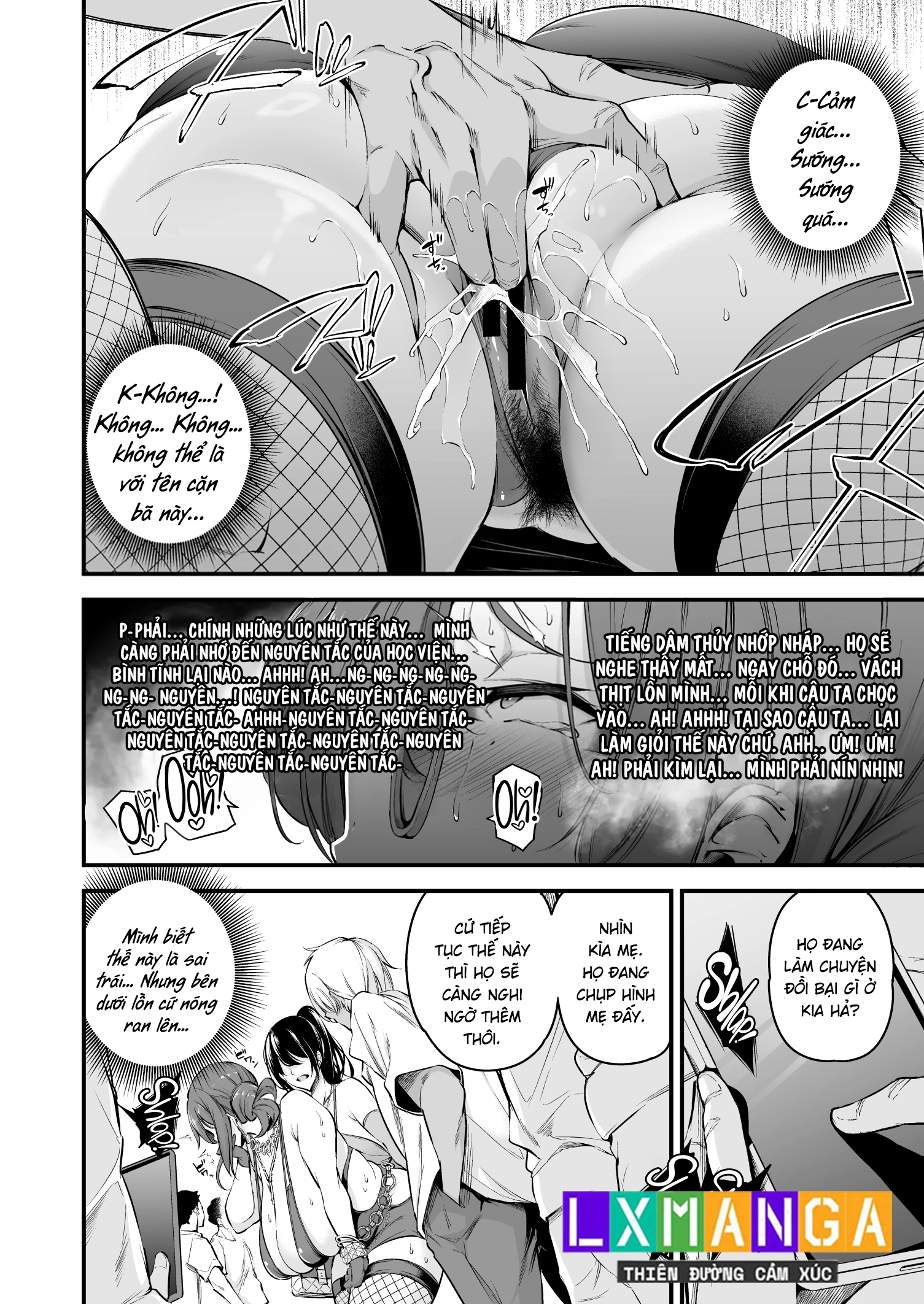 HentaiVN.net - Ảnh 22 - Shiramine Gakuen no Mesubuta Rijichou Kouhen - Chap 1.