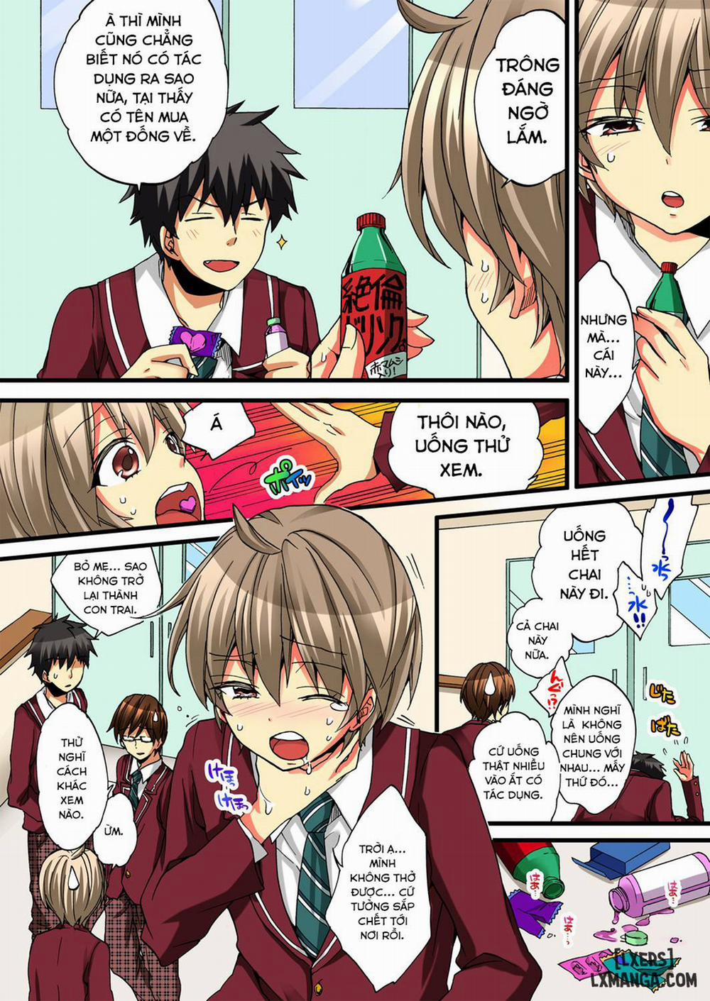 HentaiVN.net - Ảnh 7 - Cuộc Sống hóa gái của Haruka [Onna no Karada de iki Sugite Yabai!] - Chap 6