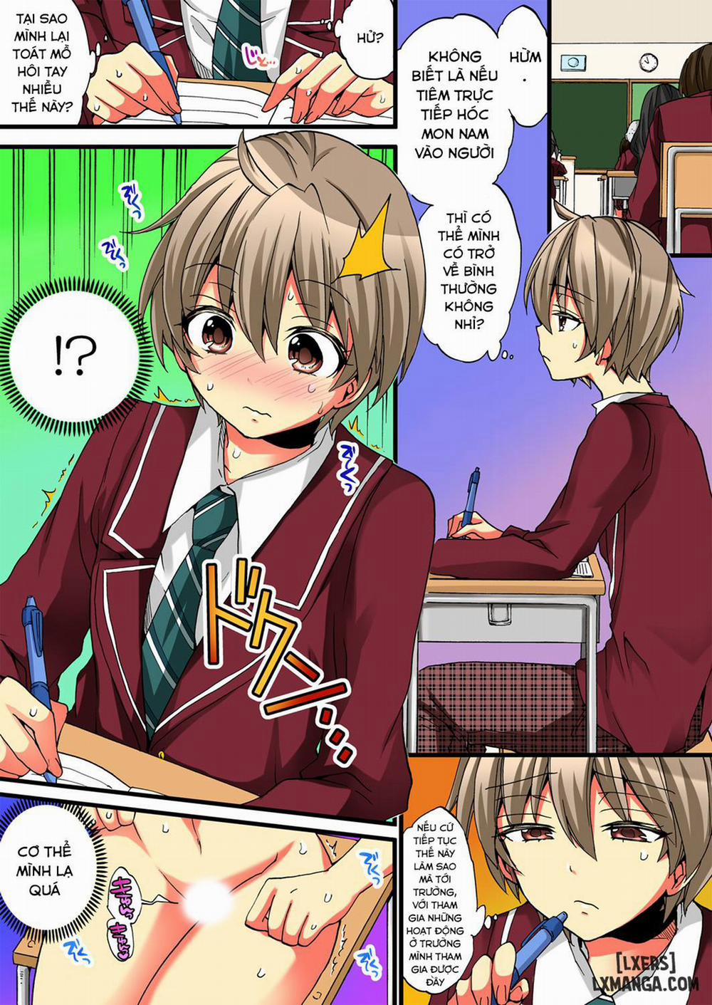 HentaiVN.net - Ảnh 8 - Cuộc Sống hóa gái của Haruka [Onna no Karada de iki Sugite Yabai!] - Chap 6