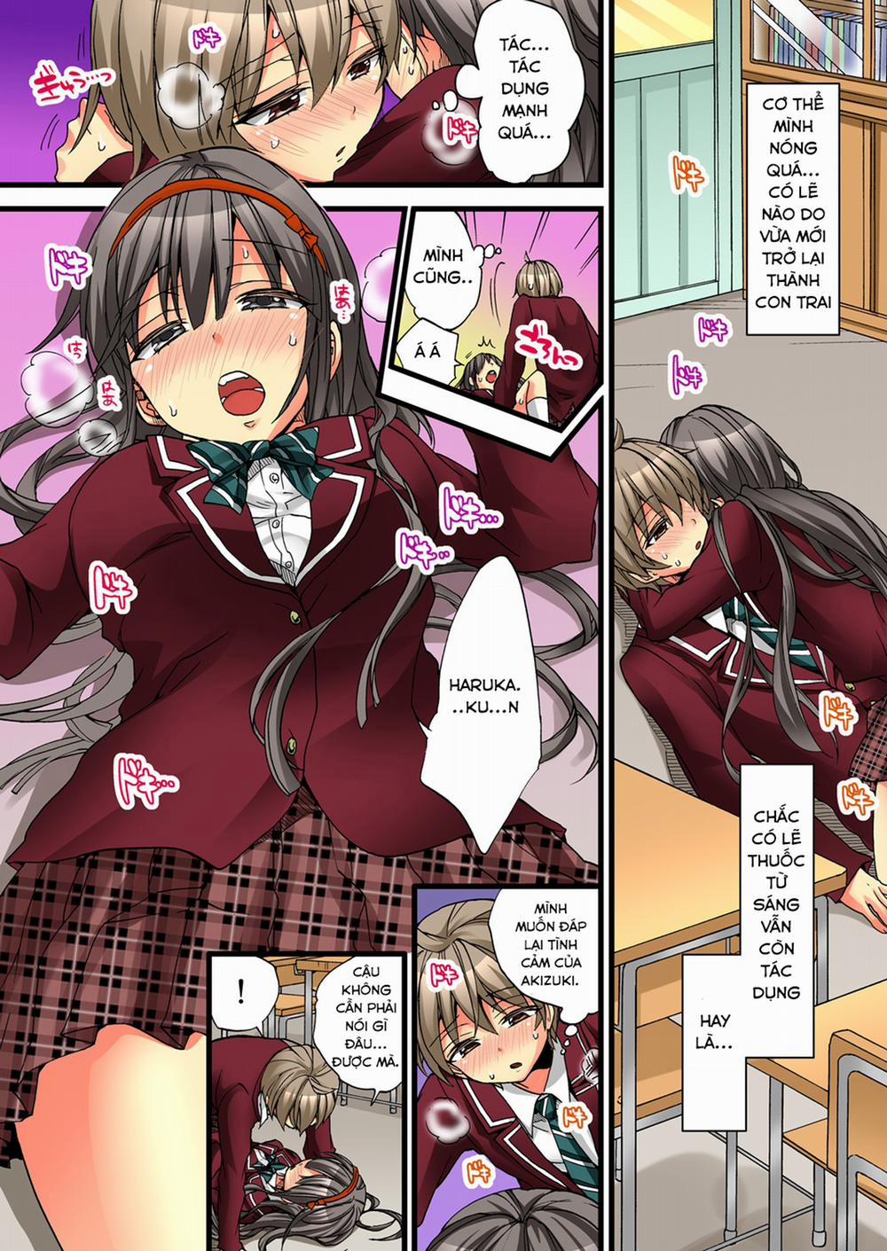HentaiVN.net - Ảnh 13 - Cuộc Sống hóa gái của Haruka [Onna no Karada de iki Sugite Yabai!] - Chap 8