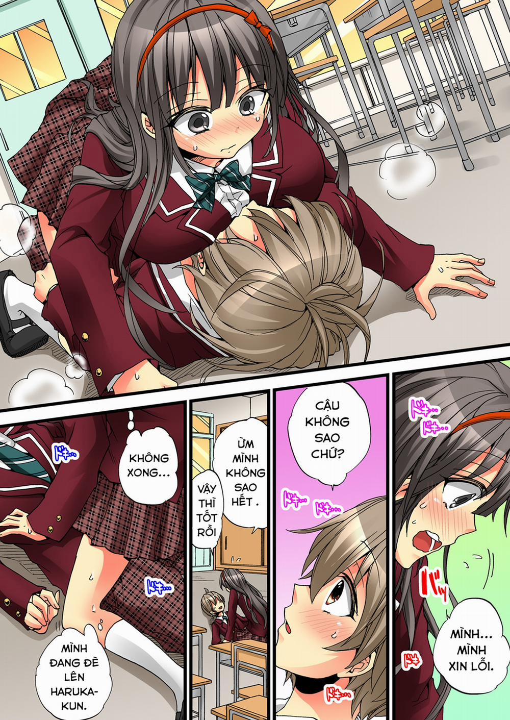 HentaiVN.net - Ảnh 8 - Cuộc Sống hóa gái của Haruka [Onna no Karada de iki Sugite Yabai!] - Chap 8
