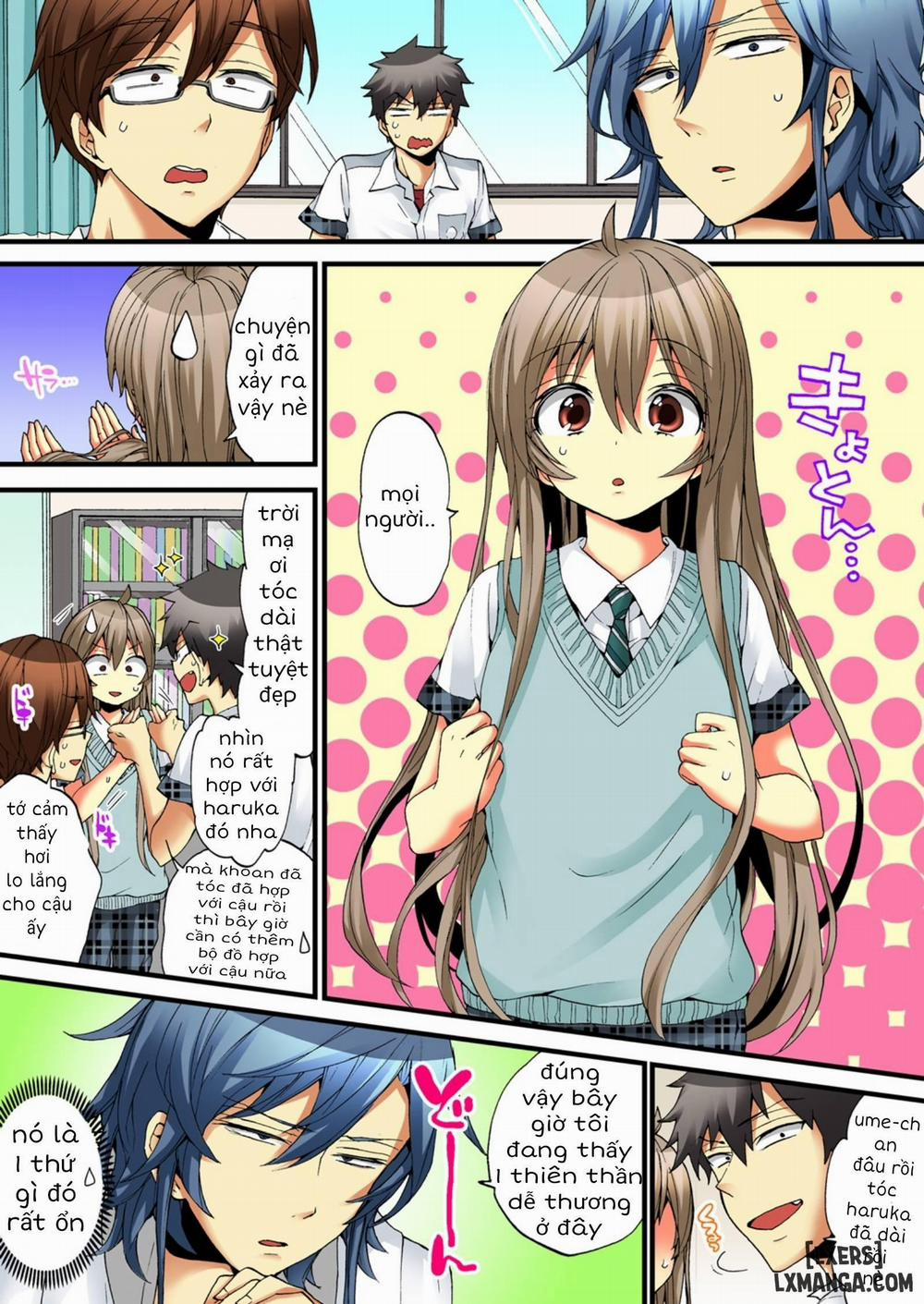 HentaiVN.net - Ảnh 3 - Cuộc Sống hóa gái của Haruka [Onna no Karada de iki Sugite Yabai!] - Chap 17