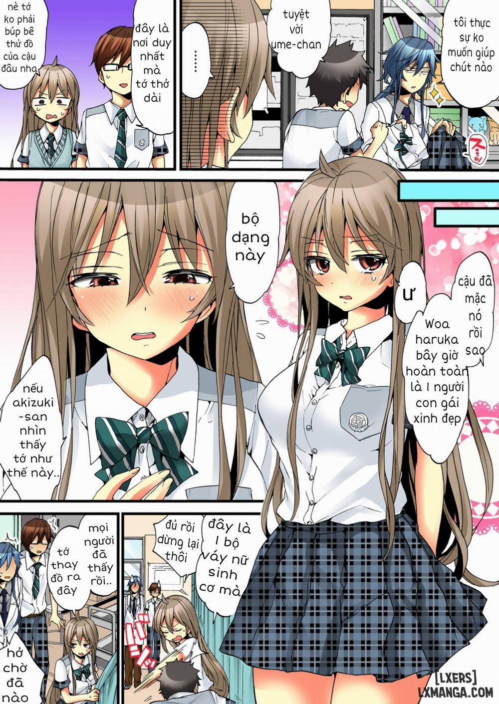 HentaiVN.net - Ảnh 5 - Cuộc Sống hóa gái của Haruka [Onna no Karada de iki Sugite Yabai!] - Chap 17