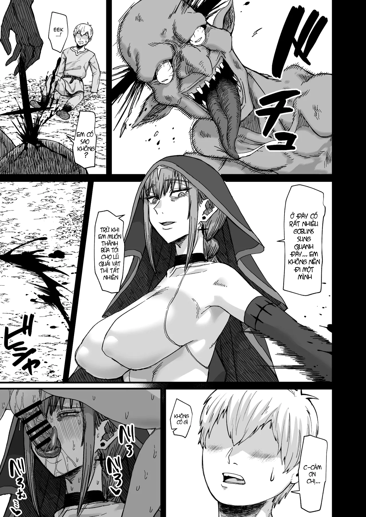HentaiVN.net - Ảnh 33 - [Kireinabuta (Butachang)] Majo no Niku | Witch Meat - Fix lại 1 bong bóng chưa dịch