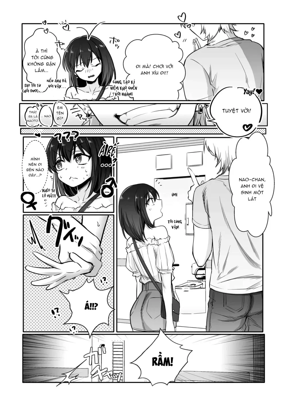 HentaiVN.net - Ảnh 7 - Shoshinsha Josou Danshi ♂ o Mesuochi Sasetemita! - chap 1