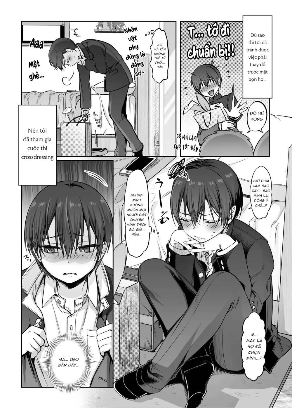 HentaiVN.net - Ảnh 5 - Shoshinsha Josou Danshi ♂ o Mesuochi Sasetemita! - chap 2