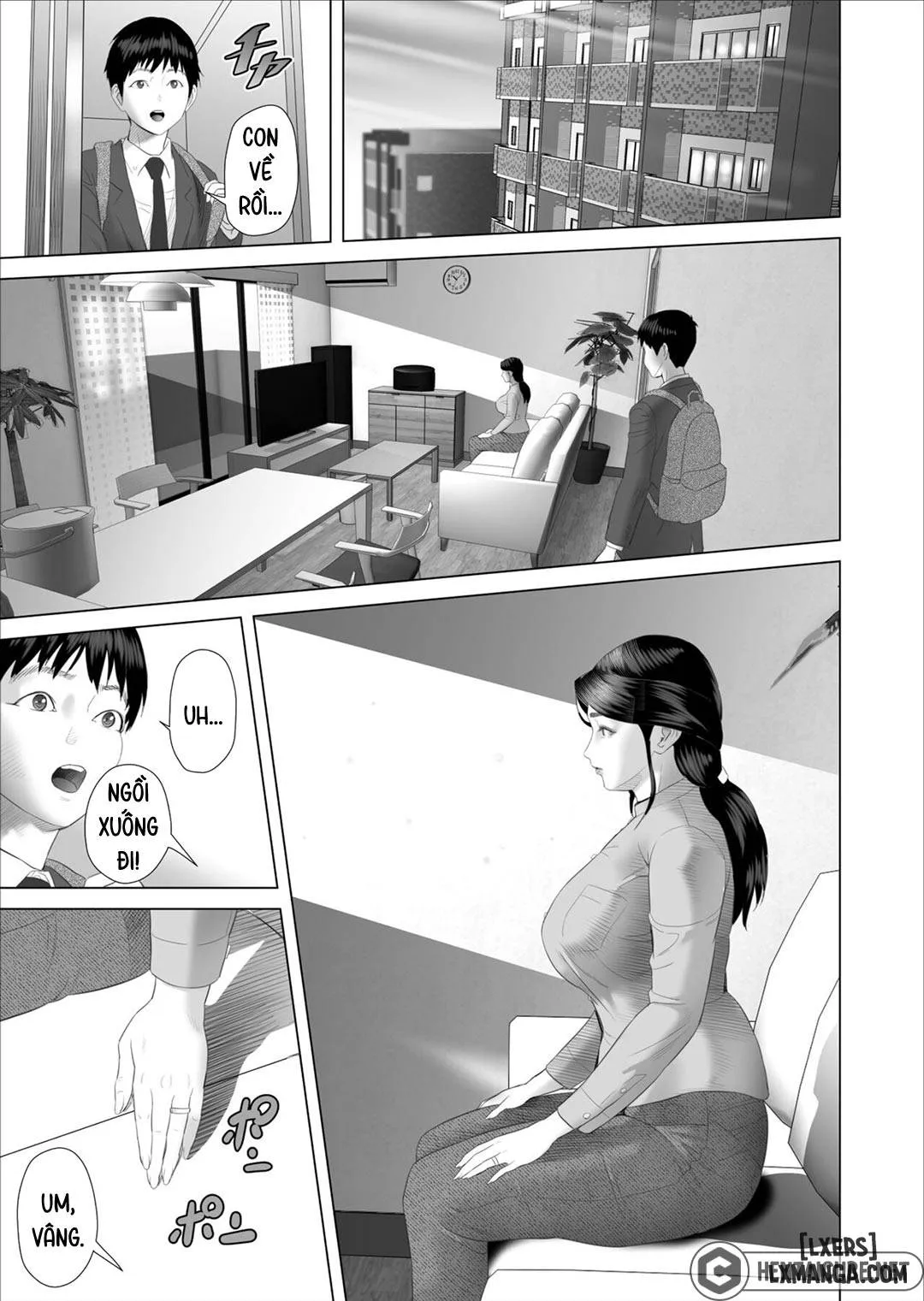 HentaiVN.net - Ảnh 19 - Kinjo Yuuwaku Boku ga Okaa-san to Konna Koto ni Nacchau Hanashi (5-END) - Chương 5