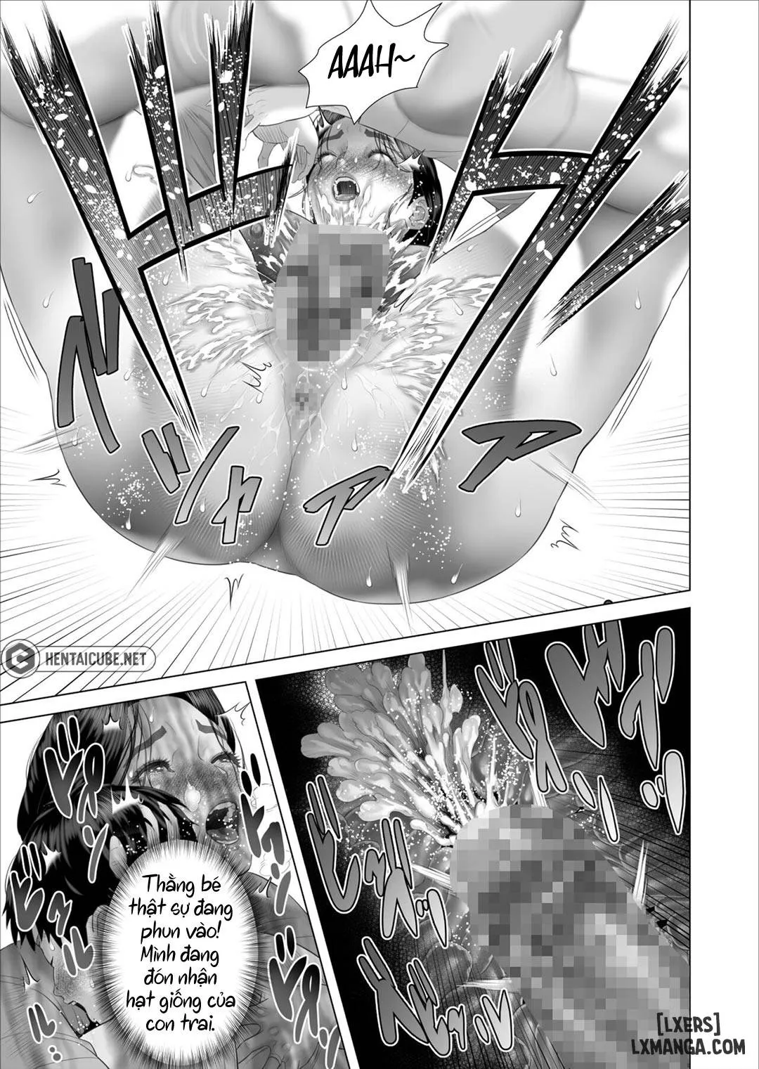 HentaiVN.net - Ảnh 37 - Kinjo Yuuwaku Boku ga Okaa-san to Konna Koto ni Nacchau Hanashi (5-END) - Chương 5