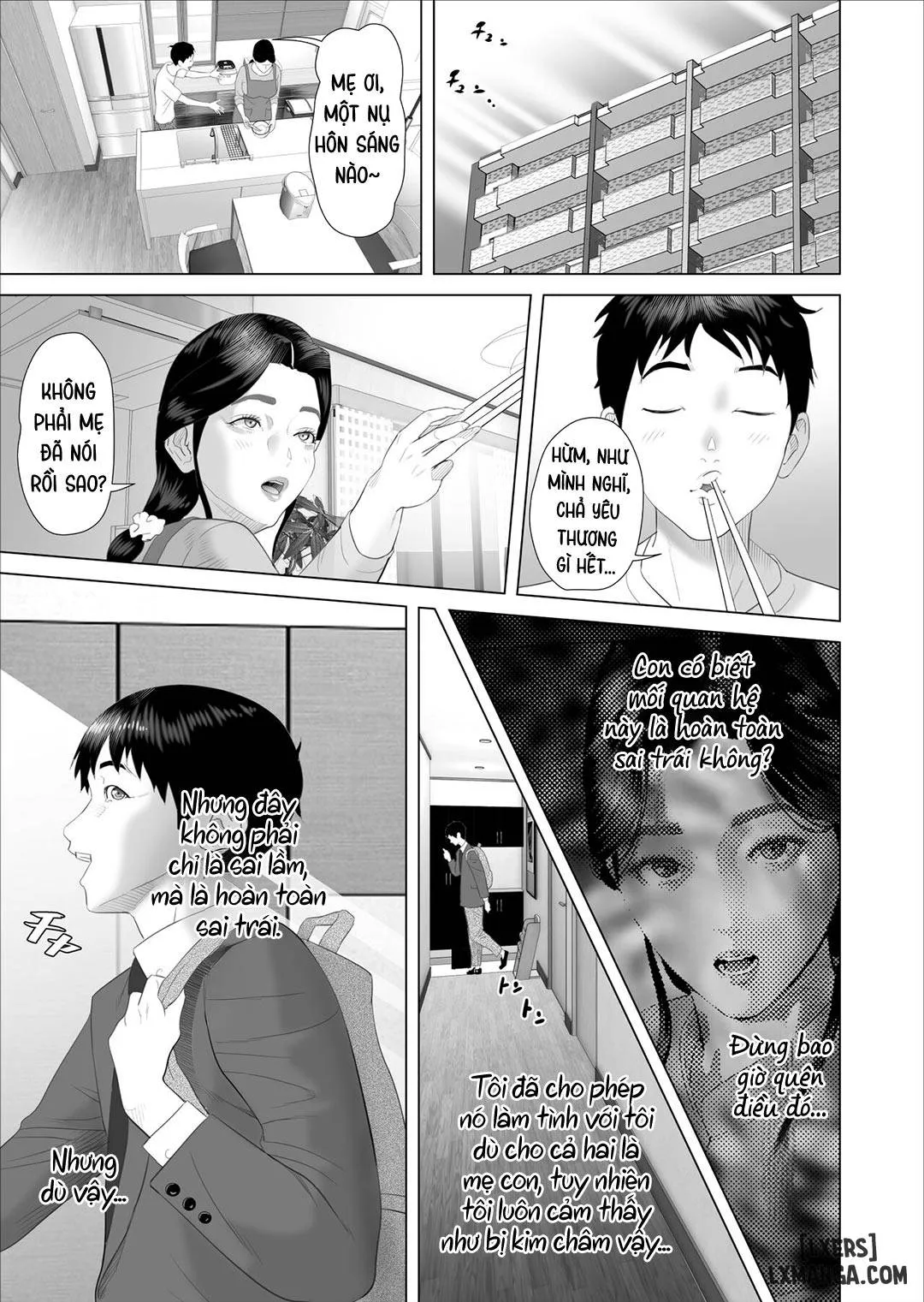 HentaiVN.net - Ảnh 18 - Kinjo Yuuwaku Boku ga Okaa-san to Konna Koto ni Nacchau Hanashi (5-END) - Chương 6