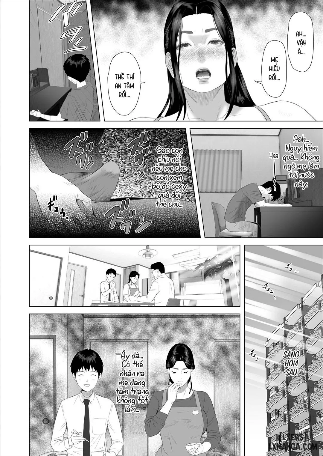 HentaiVN.net - Ảnh 27 - Kinjo Yuuwaku Boku ga Okaa-san to Konna Koto ni Nacchau Hanashi (5-END) - Chương 7