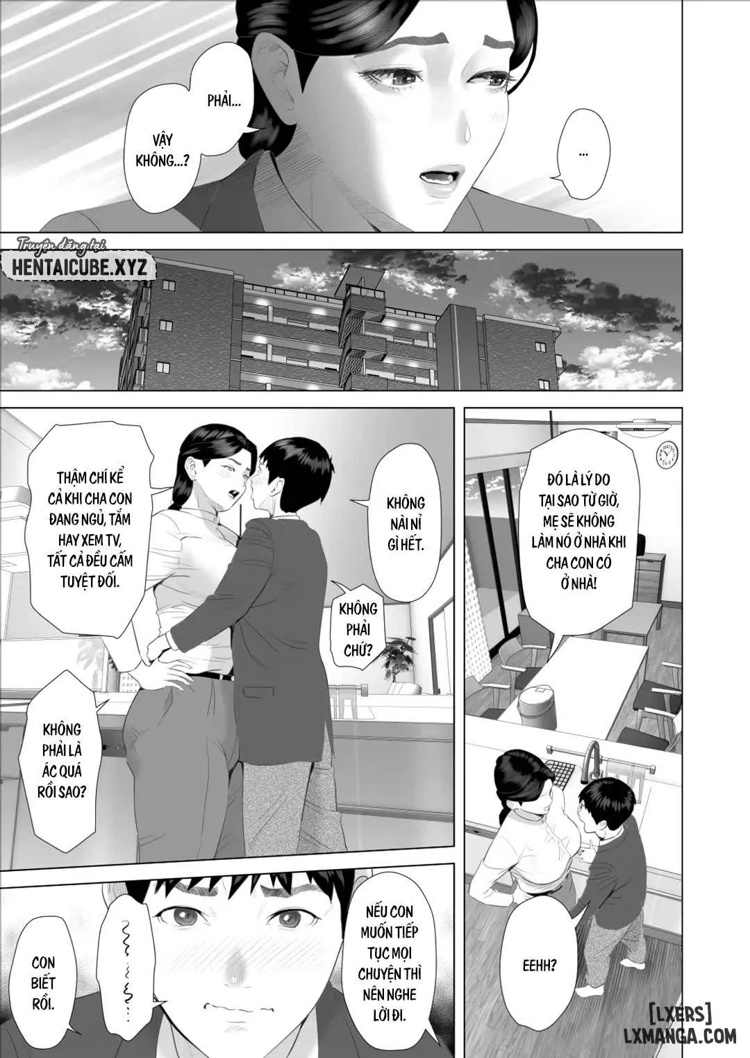 HentaiVN.net - Ảnh 12 - Kinjo Yuuwaku Boku ga Okaa-san to Konna Koto ni Nacchau Hanashi (5-END) - Chương 9