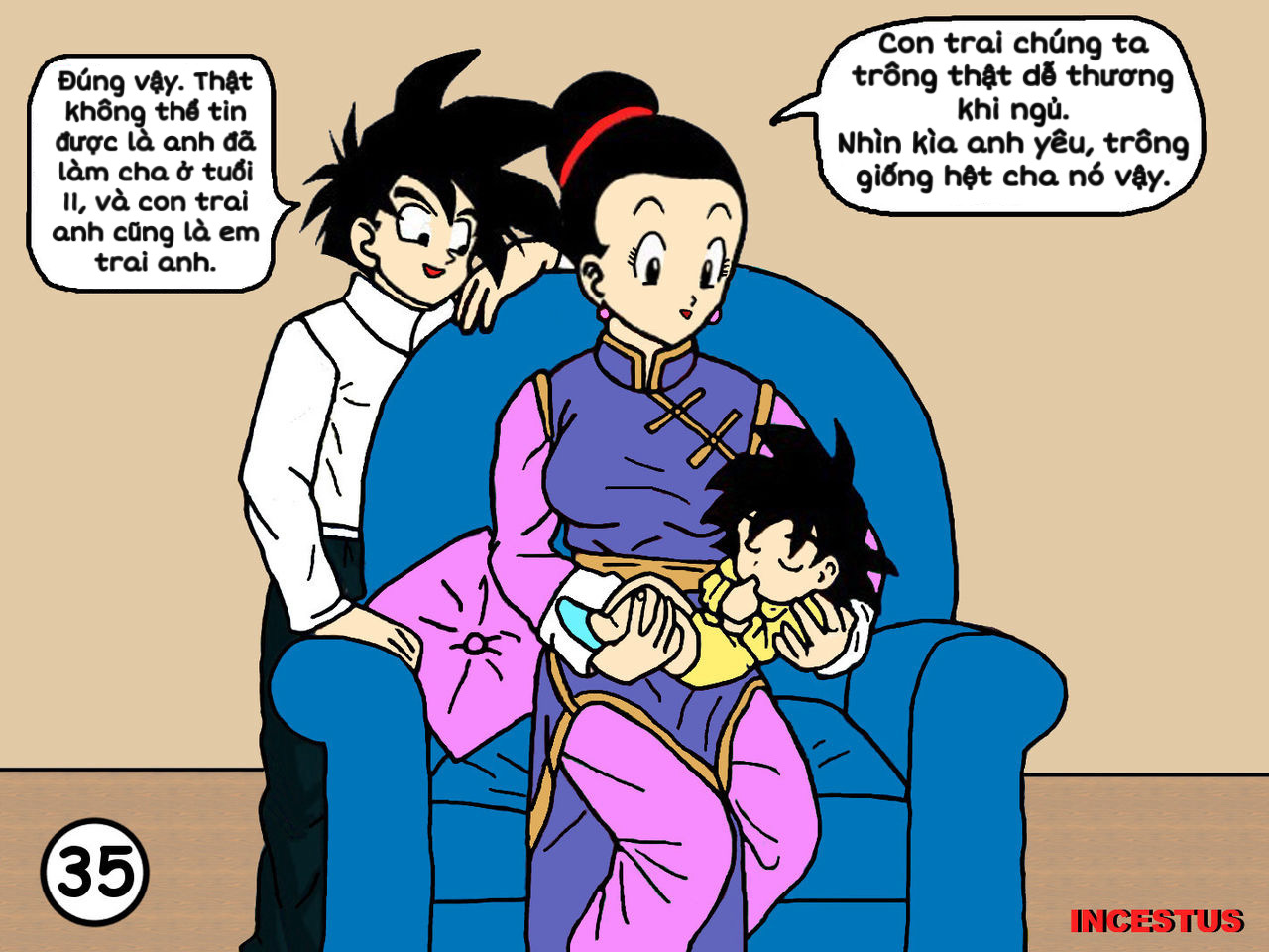 HentaiVN.net - Ảnh 15 - New mama’s boy full color - Chap 2: Bulma và cha ruột