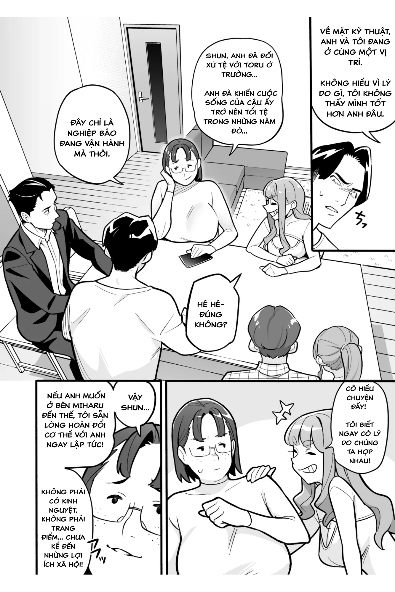 HentaiVN.net - Ảnh 21 - Hiện tượng hoán đổi linh hồn – Câu chuyện thứ hai: Honda Miharu - OneShot (siêu dài)