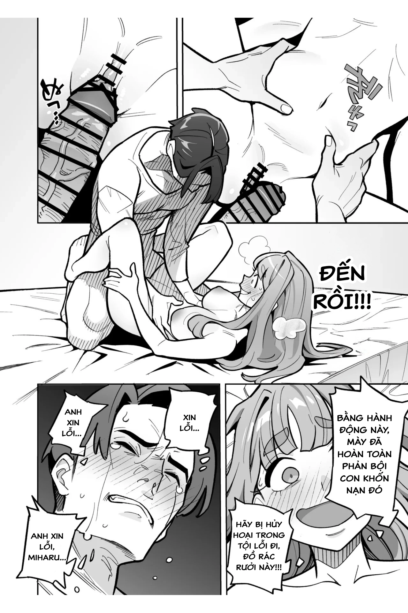 HentaiVN.net - Ảnh 53 - Hiện tượng hoán đổi linh hồn – Câu chuyện thứ hai: Honda Miharu - OneShot (siêu dài)