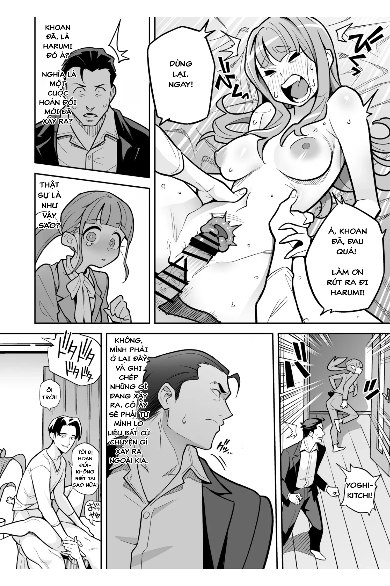 HentaiVN.net - Ảnh 59 - Hiện tượng hoán đổi linh hồn – Câu chuyện thứ hai: Honda Miharu - OneShot (siêu dài)