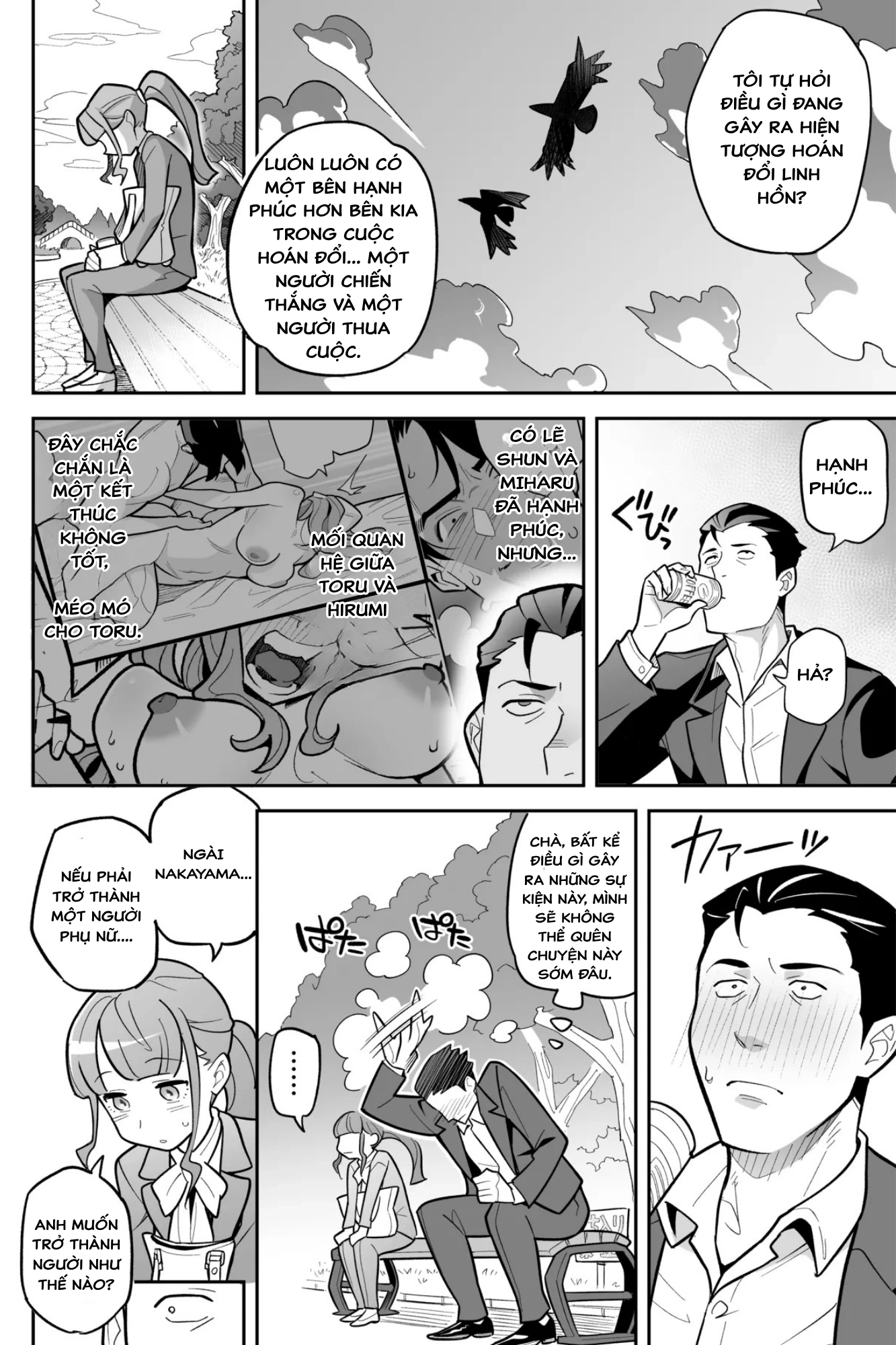 HentaiVN.net - Ảnh 97 - Hiện tượng hoán đổi linh hồn – Câu chuyện thứ hai: Honda Miharu - OneShot (siêu dài)