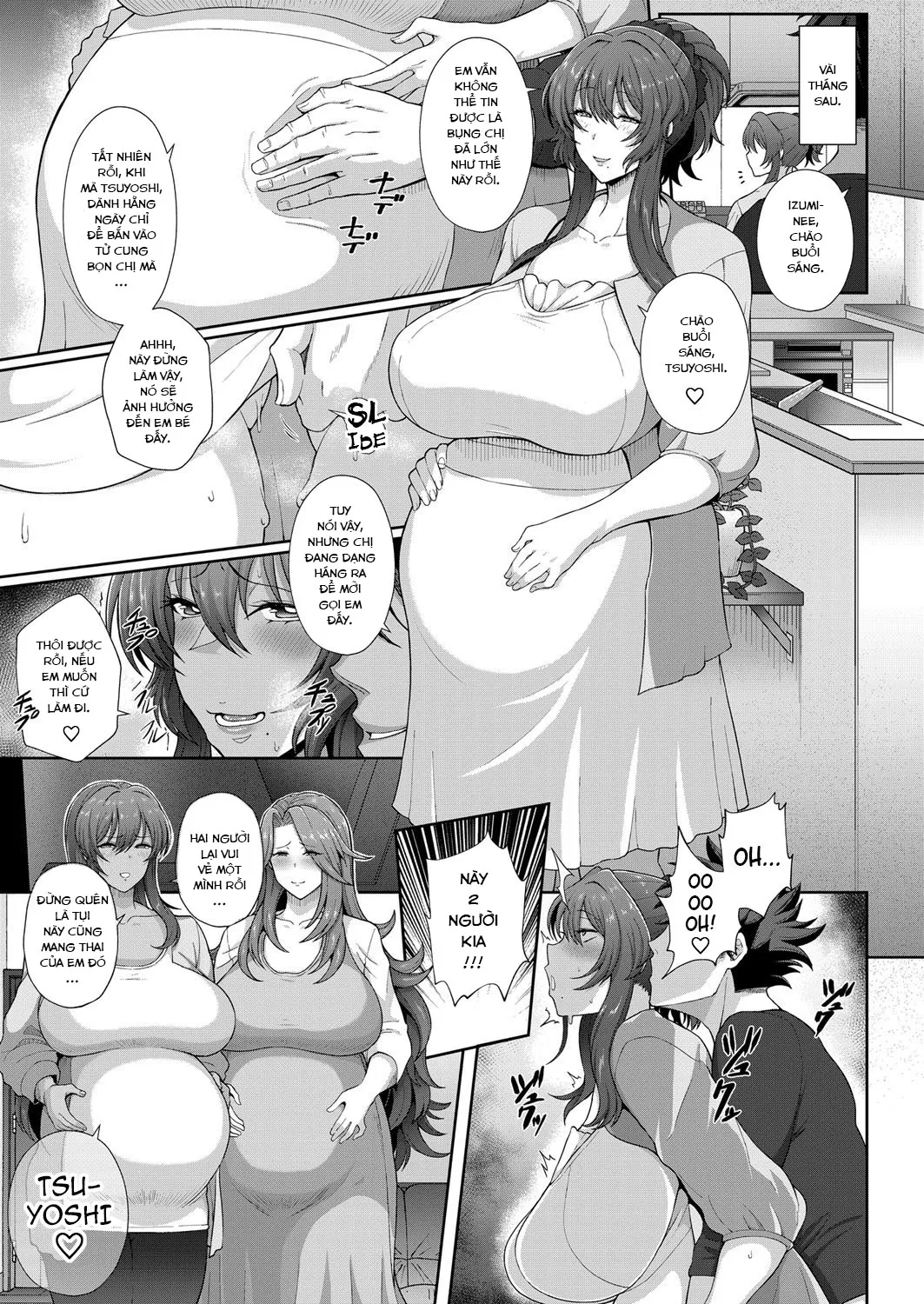 HentaiVN.net - Ảnh 22 - Toshiue Zukushi Jukushita Sanshimai [The Three Older, Mature Sisters Next Door] - Chap 4 END