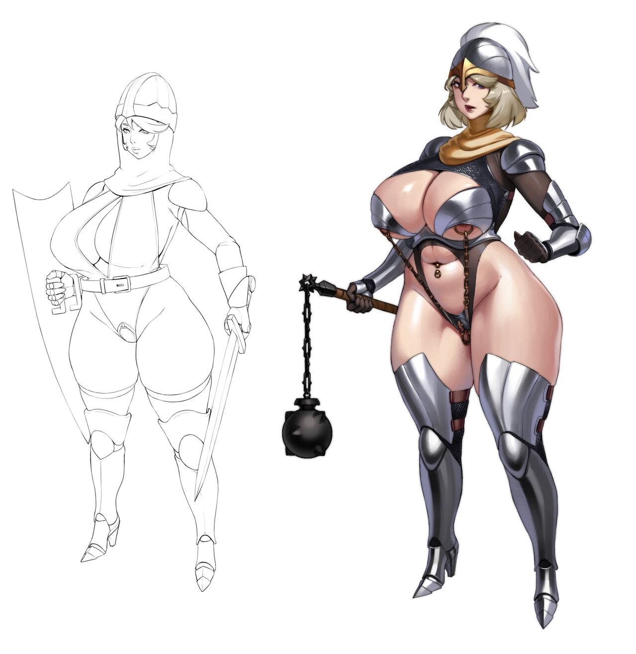 HentaiVN.net - Ảnh 17 - Ma Sơ VS Quỷ Dữ [DvsN] - Chap 3: Gif cực nứng.