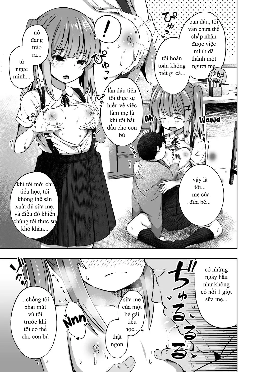 HentaiVN.net - Ảnh 10 - My Mama and I gave Birth While I was in Elementary School! - Oneshot