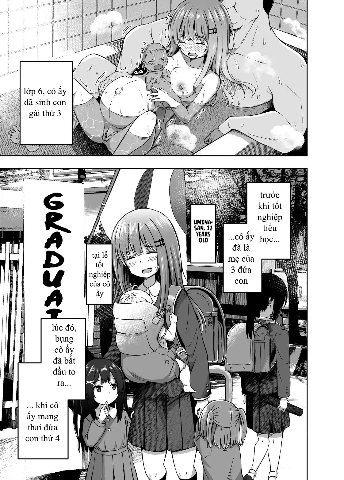 HentaiVN.net - Ảnh 12 - My Mama and I gave Birth While I was in Elementary School! - Oneshot