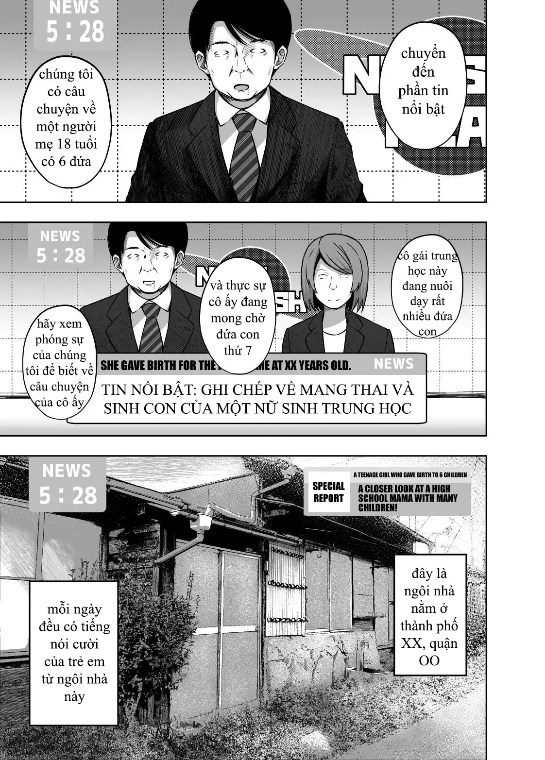 HentaiVN.net - Ảnh 4 - My Mama and I gave Birth While I was in Elementary School! - Oneshot