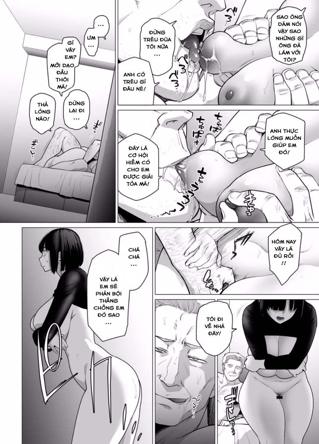 HentaiVN.net - Ảnh 5 - Sự hy sinh của Người vợ [Somerare - Mizu Yari] - Chap 2