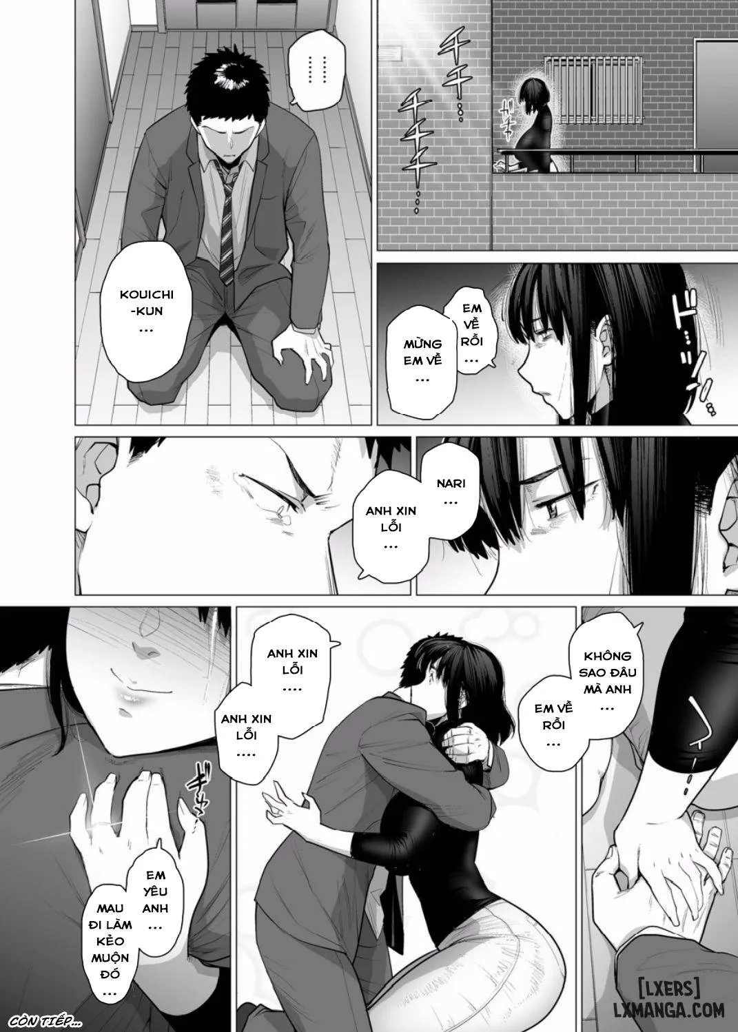 HentaiVN.net - Ảnh 21 - Sự hy sinh của Người vợ [Somerare - Mizu Yari] - Chương 2