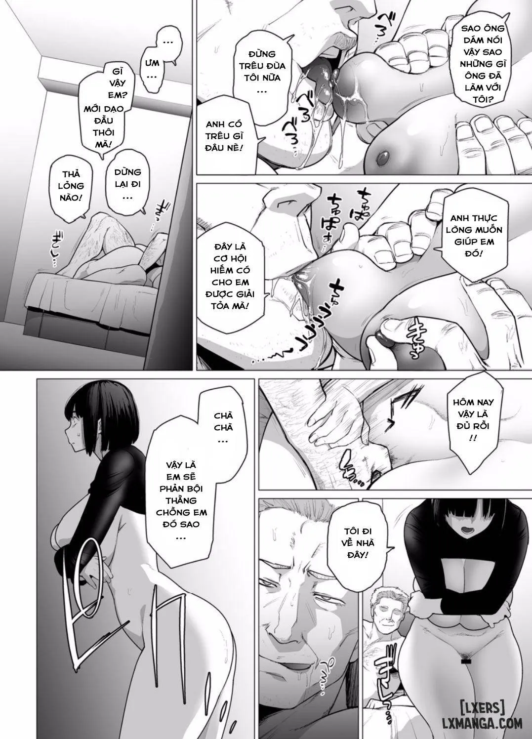 HentaiVN.net - Ảnh 5 - Sự hy sinh của Người vợ [Somerare - Mizu Yari] - Chương 2