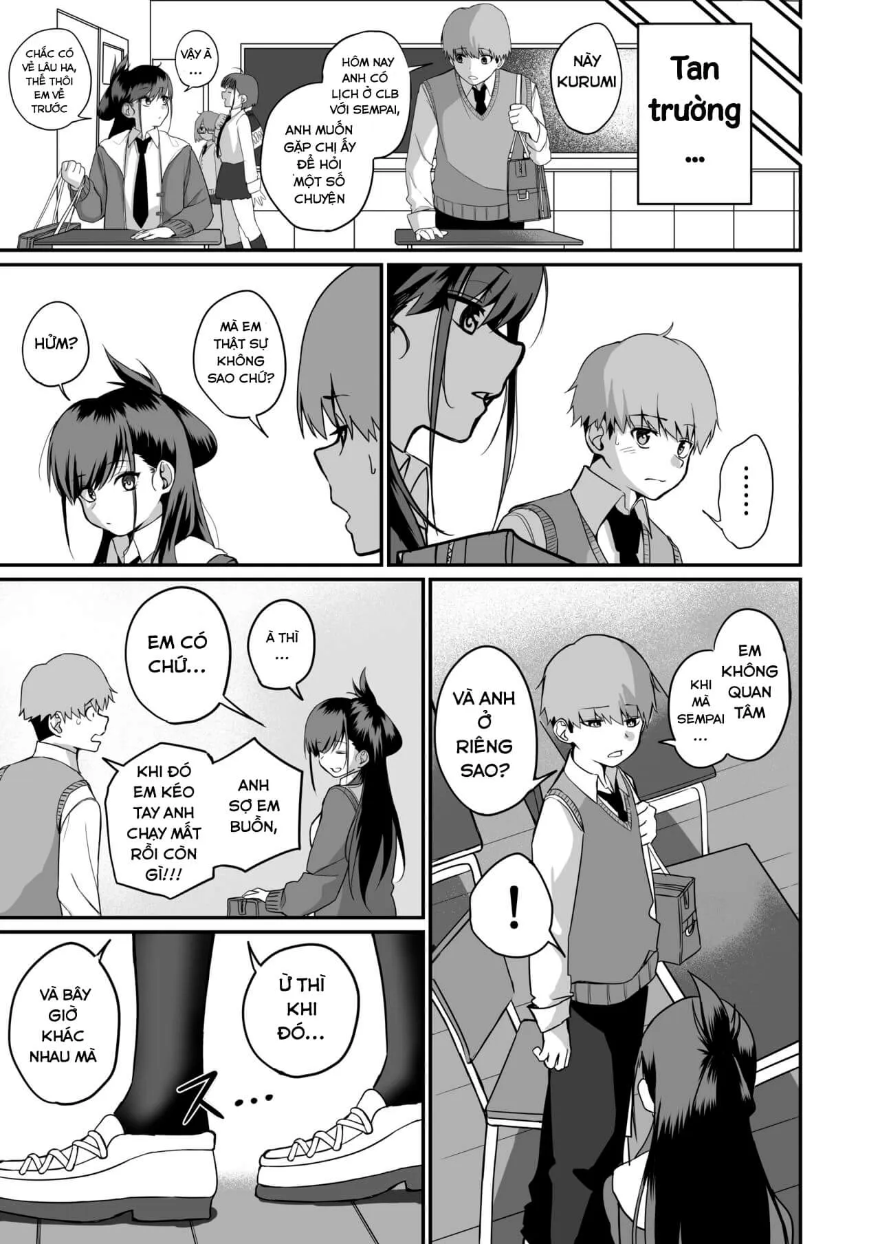 HentaiVN.net - Ảnh 9 - Tiến thoái lưỡng nan của sẻ chia tình yêu [板 挟 み な 分 か ち 愛, Itabasami na Wakachi Ai] - Chap 2