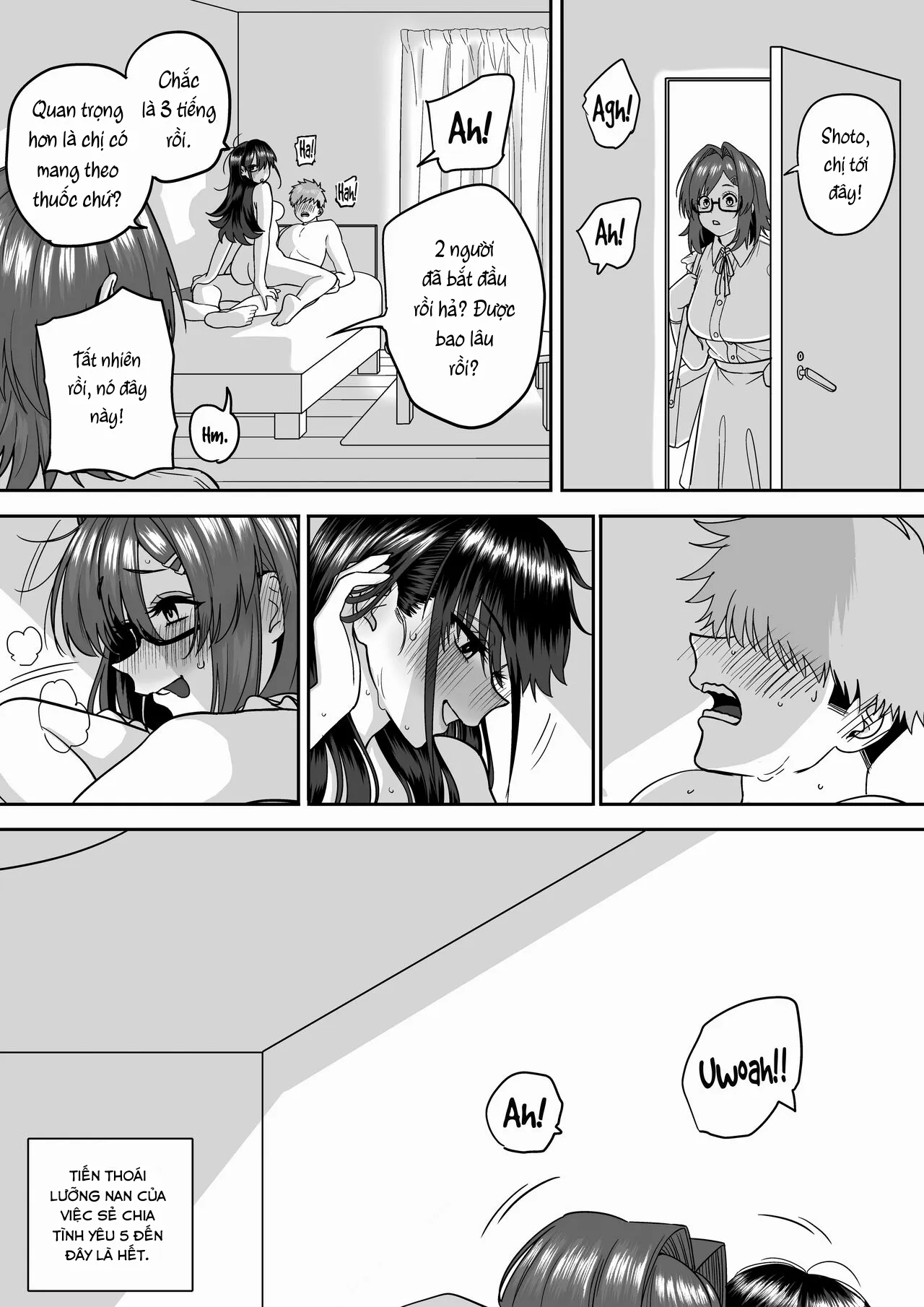 HentaiVN.net - Ảnh 81 - Tiến thoái lưỡng nan của sẻ chia tình yêu [板 挟 み な 分 か ち 愛, Itabasami na Wakachi Ai] - Chap 5
