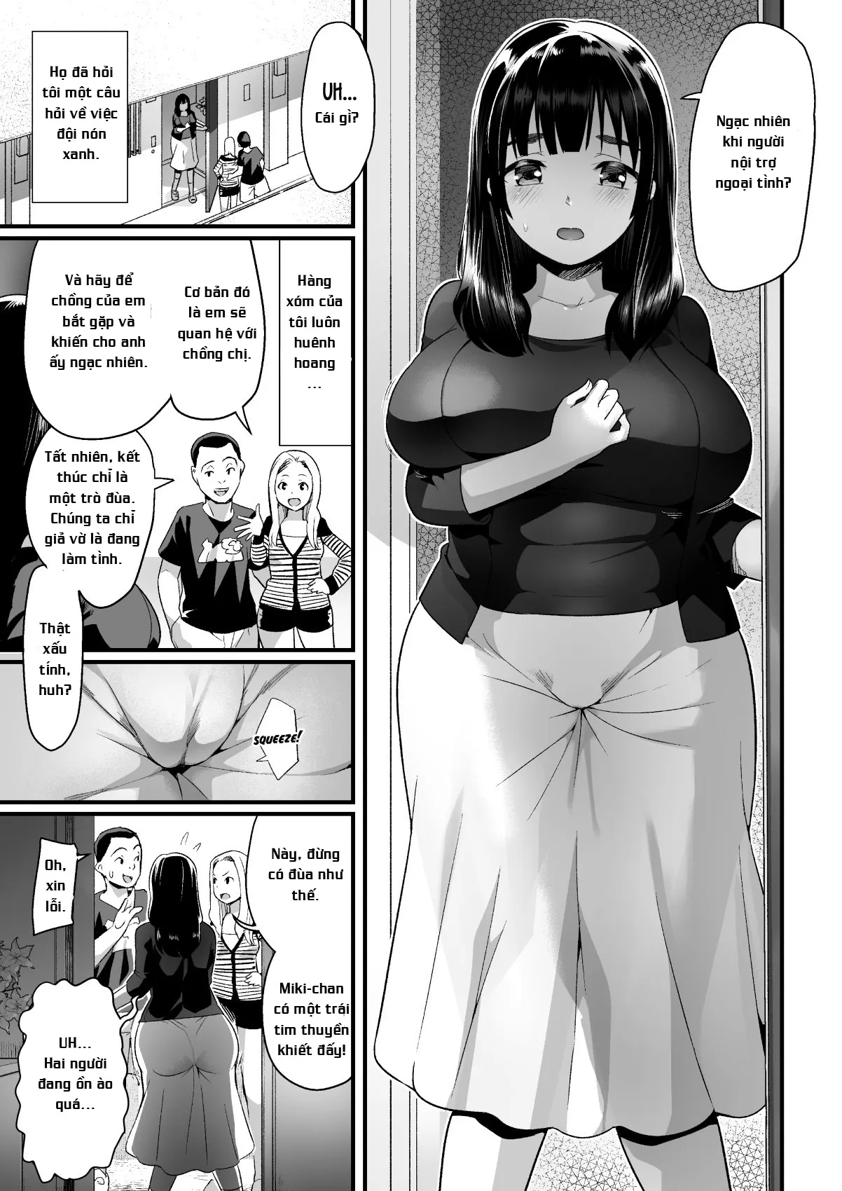 HentaiVN.net - Ảnh 1 - Hitozuma Netori Surprise ~Danna no Me no Mae de Chitsunai Shasei~ - OneShot
