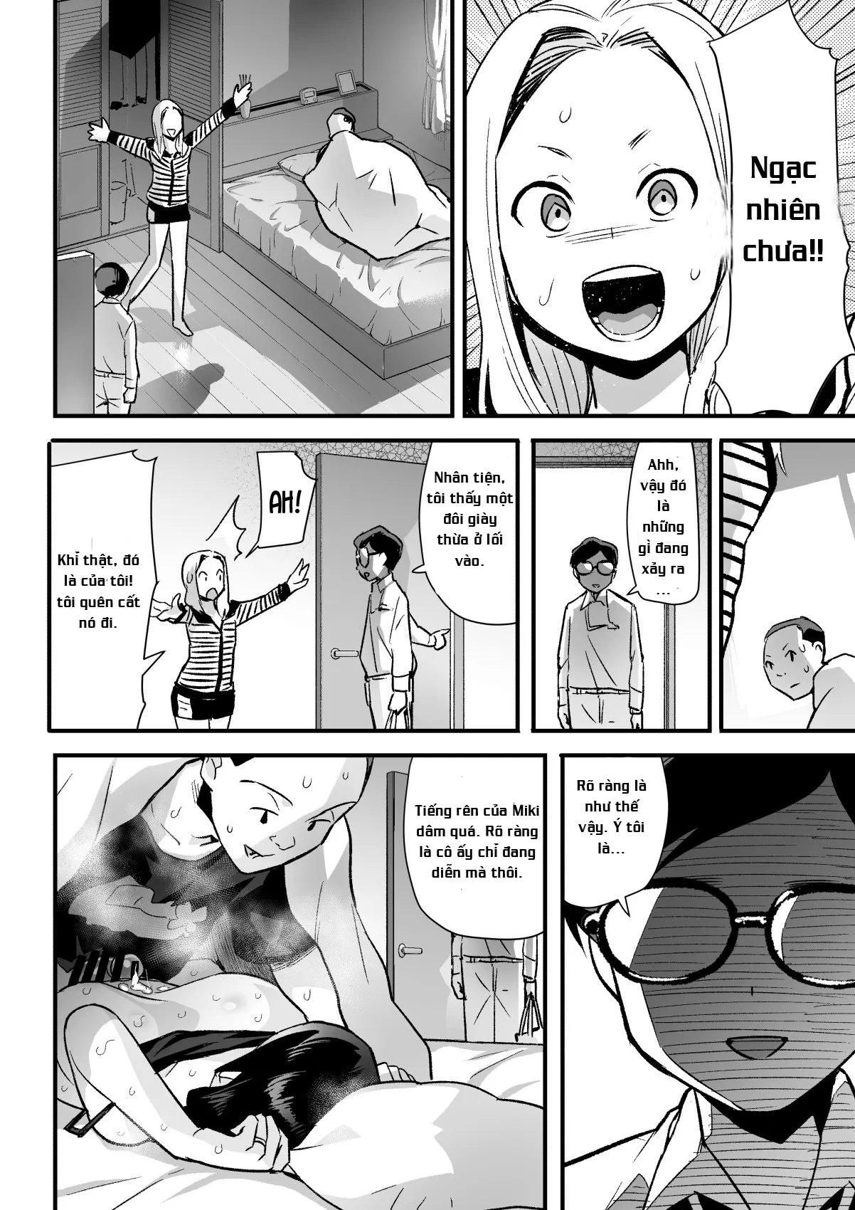 HentaiVN.net - Ảnh 34 - Hitozuma Netori Surprise ~Danna no Me no Mae de Chitsunai Shasei~ - OneShot