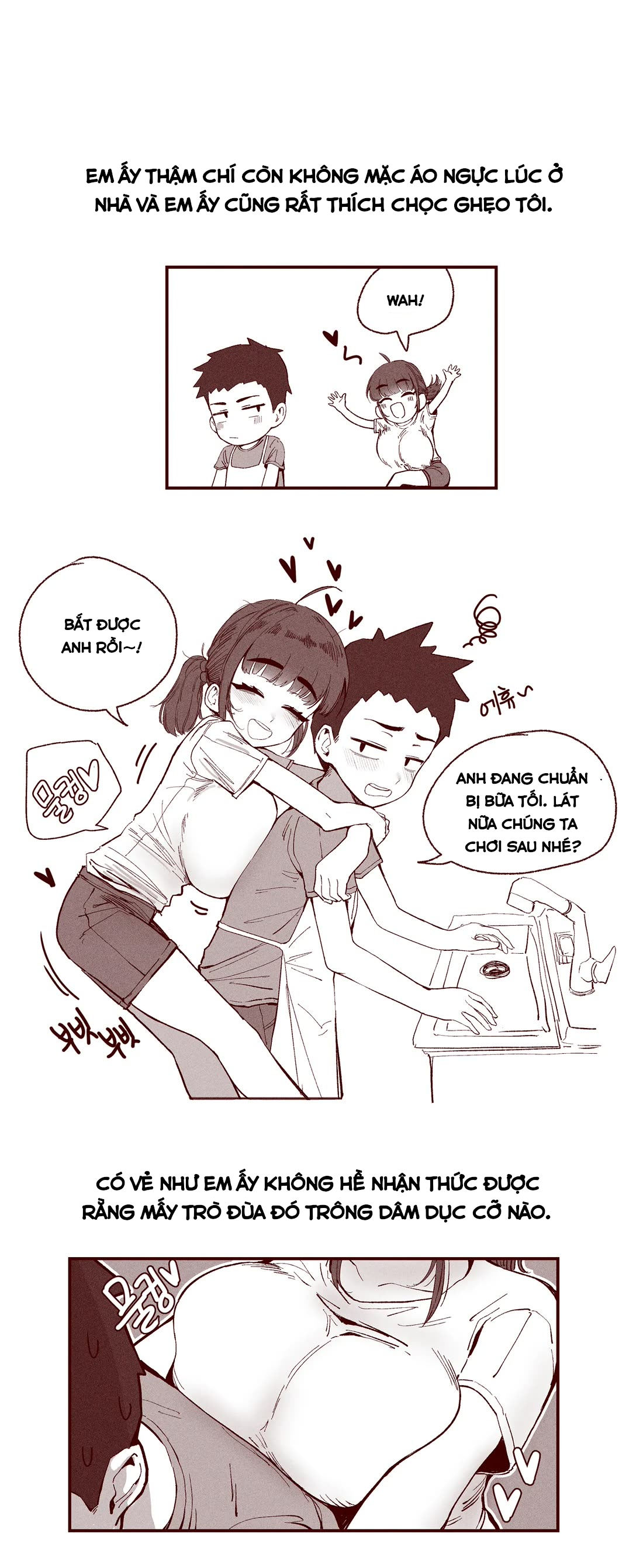 HentaiVN.net - Ảnh 3 - The Story of my innocent sister breastfeeding me - Oneshot