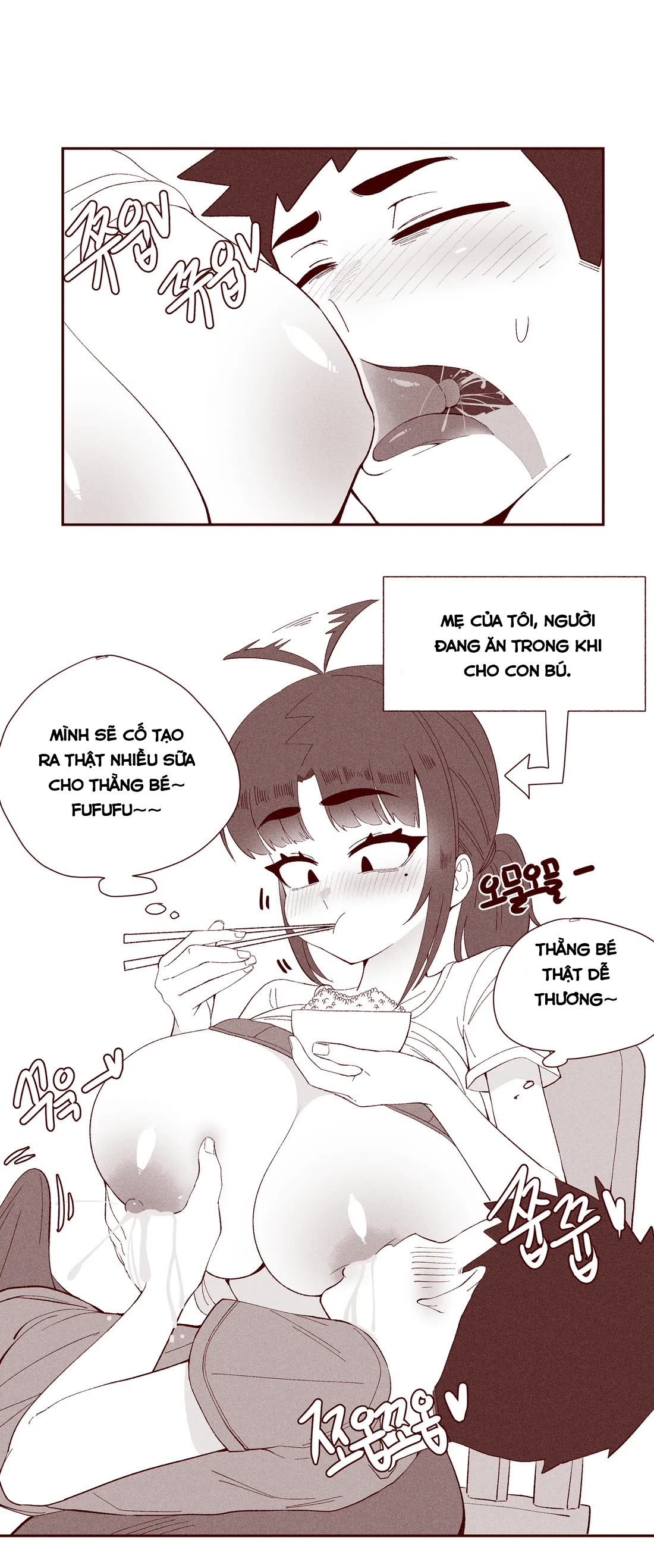 HentaiVN.net - Ảnh 40 - The Story of my innocent sister breastfeeding me - Oneshot