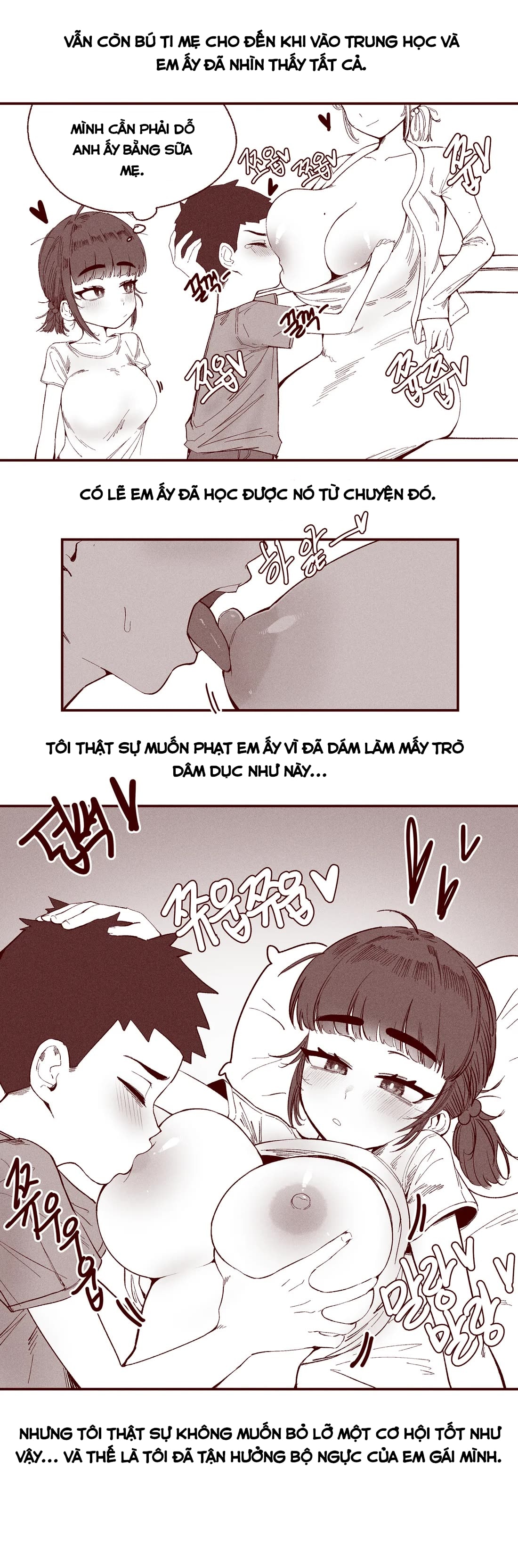 HentaiVN.net - Ảnh 8 - The Story of my innocent sister breastfeeding me - Oneshot