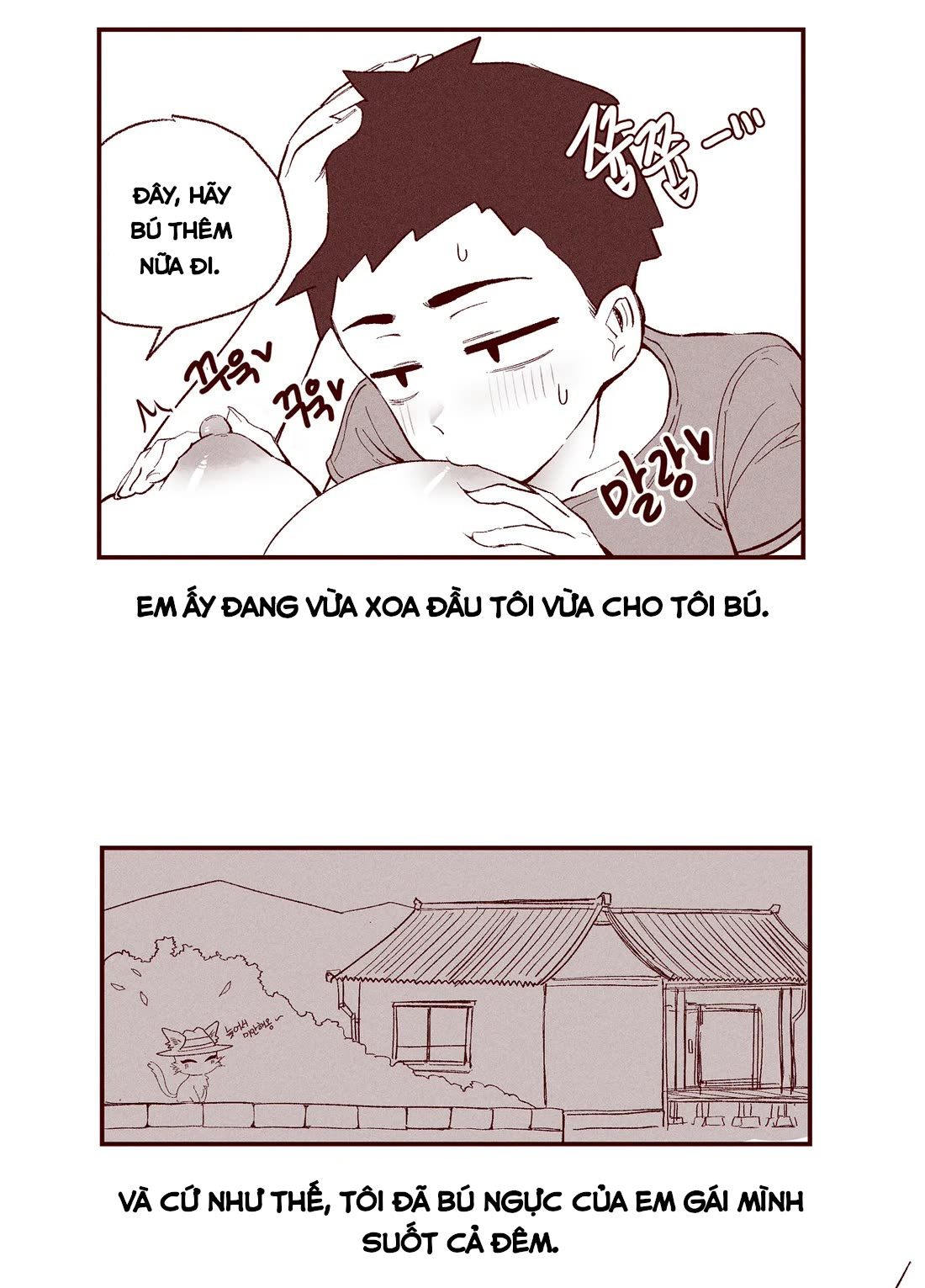 HentaiVN.net - Ảnh 10 - The Story of my innocent sister breastfeeding me - Oneshot