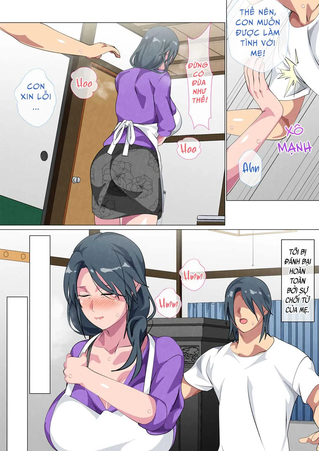 HentaiVN.net - Ảnh 23 - Người mẹ góa bụa Sayoko và con trai [Miboujin no Haha ・Sayoko ~ Yojouhan ni Sumu Oyako no Koubi Kiroku; Widowed Mother Sayoko ~Record Of A Copulation Of A Mother And Son Living In A Small Room~] - Chap 1