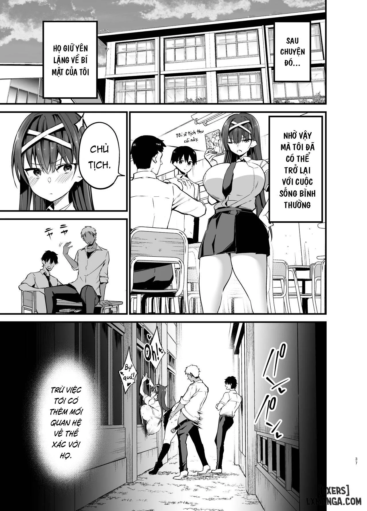 HentaiVN.net - Ảnh 37 - Địt ngoan lồn con lớp trưởng! [Fuuki Iinchou ga Ochiru made] - Oneshot