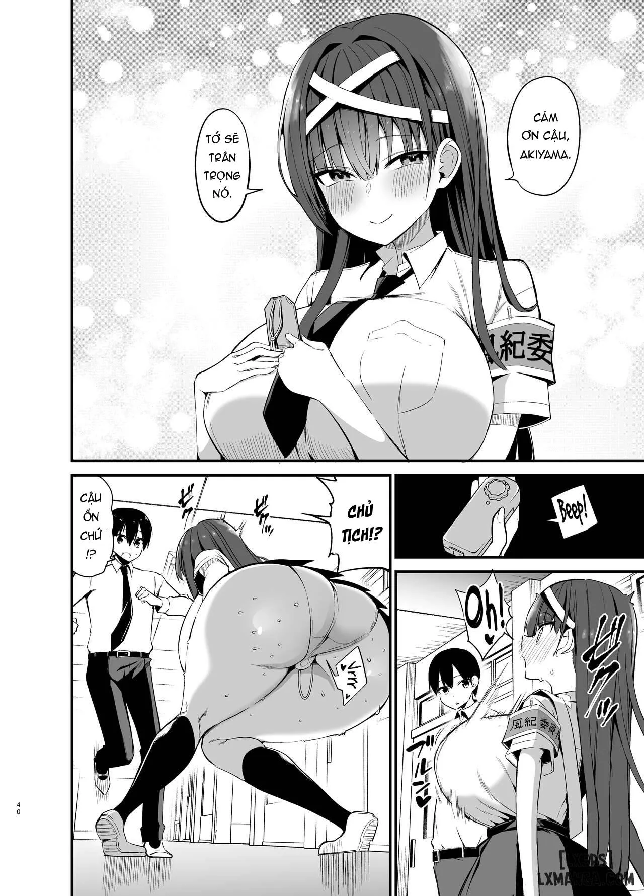 HentaiVN.net - Ảnh 40 - Địt ngoan lồn con lớp trưởng! [Fuuki Iinchou ga Ochiru made] - Oneshot