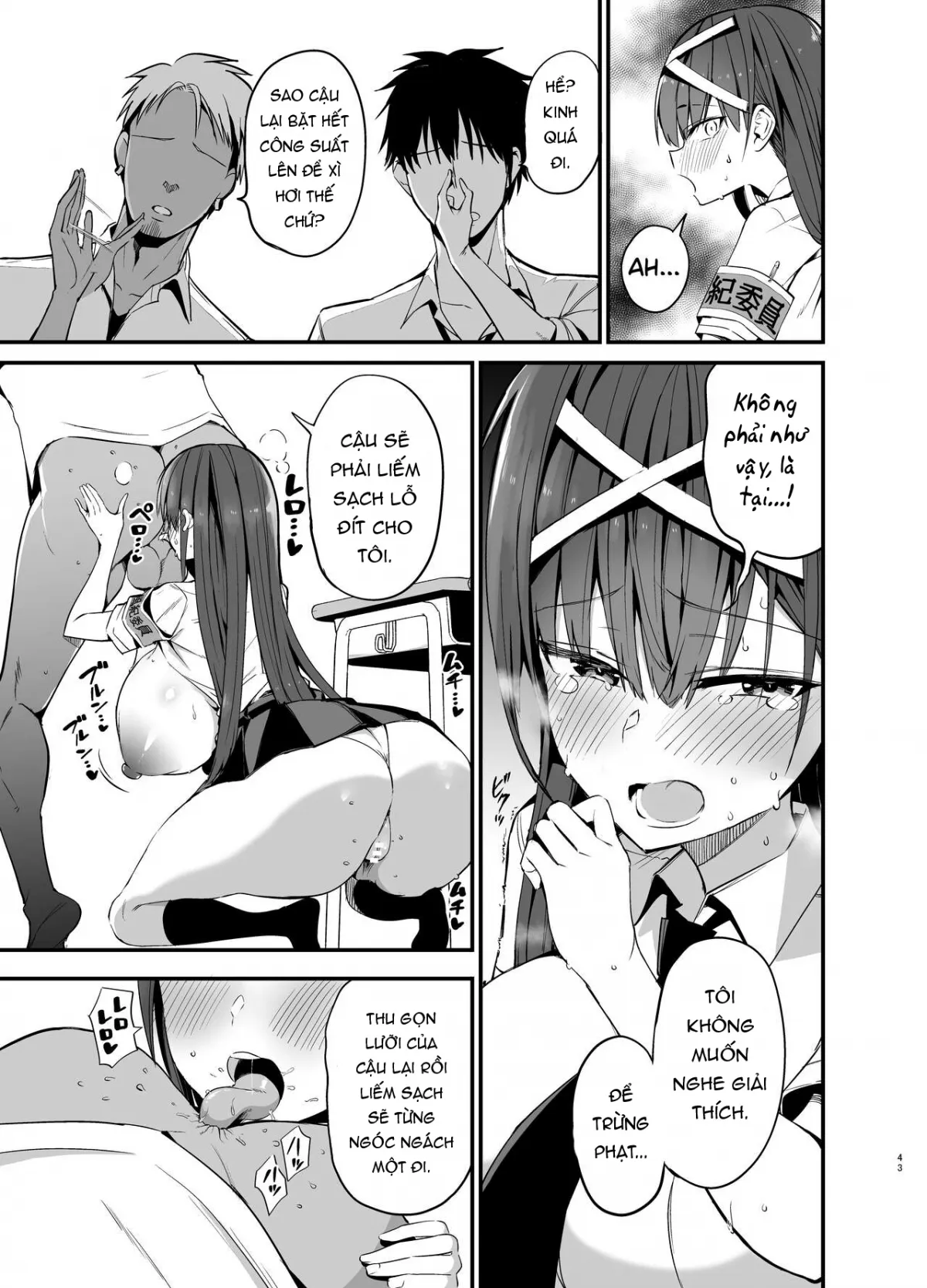 HentaiVN.net - Ảnh 3 - Địt ngoan lồn con lớp trưởng! [Fuuki Iinchou ga Ochiru made] - Chap 3 - End.