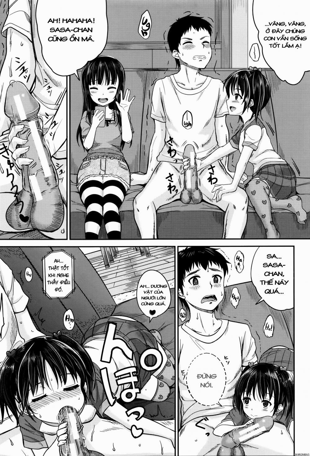 HentaiVN.net - Ảnh 18 - Kodomo Datte H Nano [They're just kids but they're sluts] - Chap 2.1 Cuộc sống mới cùng với hai đứa cháu gái! Phần 1