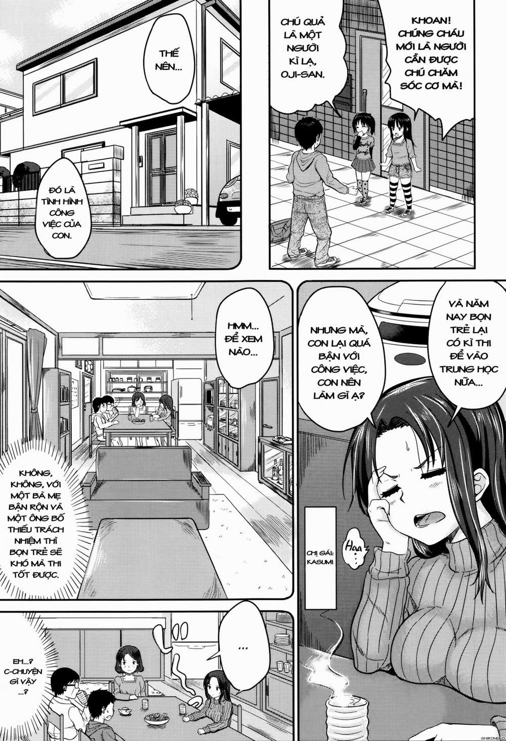 HentaiVN.net - Ảnh 4 - Kodomo Datte H Nano [They're just kids but they're sluts] - Chap 2.1 Cuộc sống mới cùng với hai đứa cháu gái! Phần 1