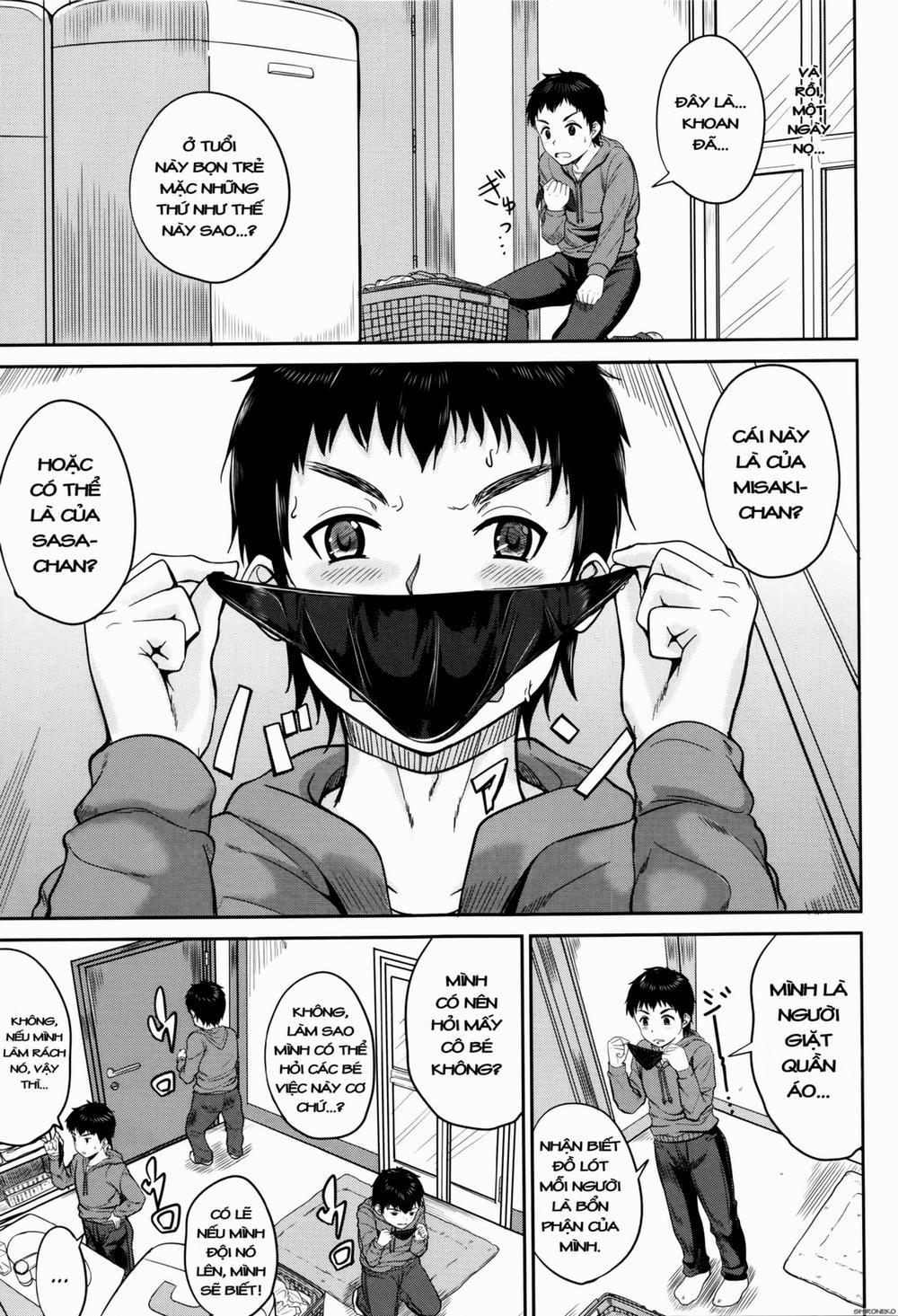 HentaiVN.net - Ảnh 8 - Kodomo Datte H Nano [They're just kids but they're sluts] - Chap 2.1 Cuộc sống mới cùng với hai đứa cháu gái! Phần 1