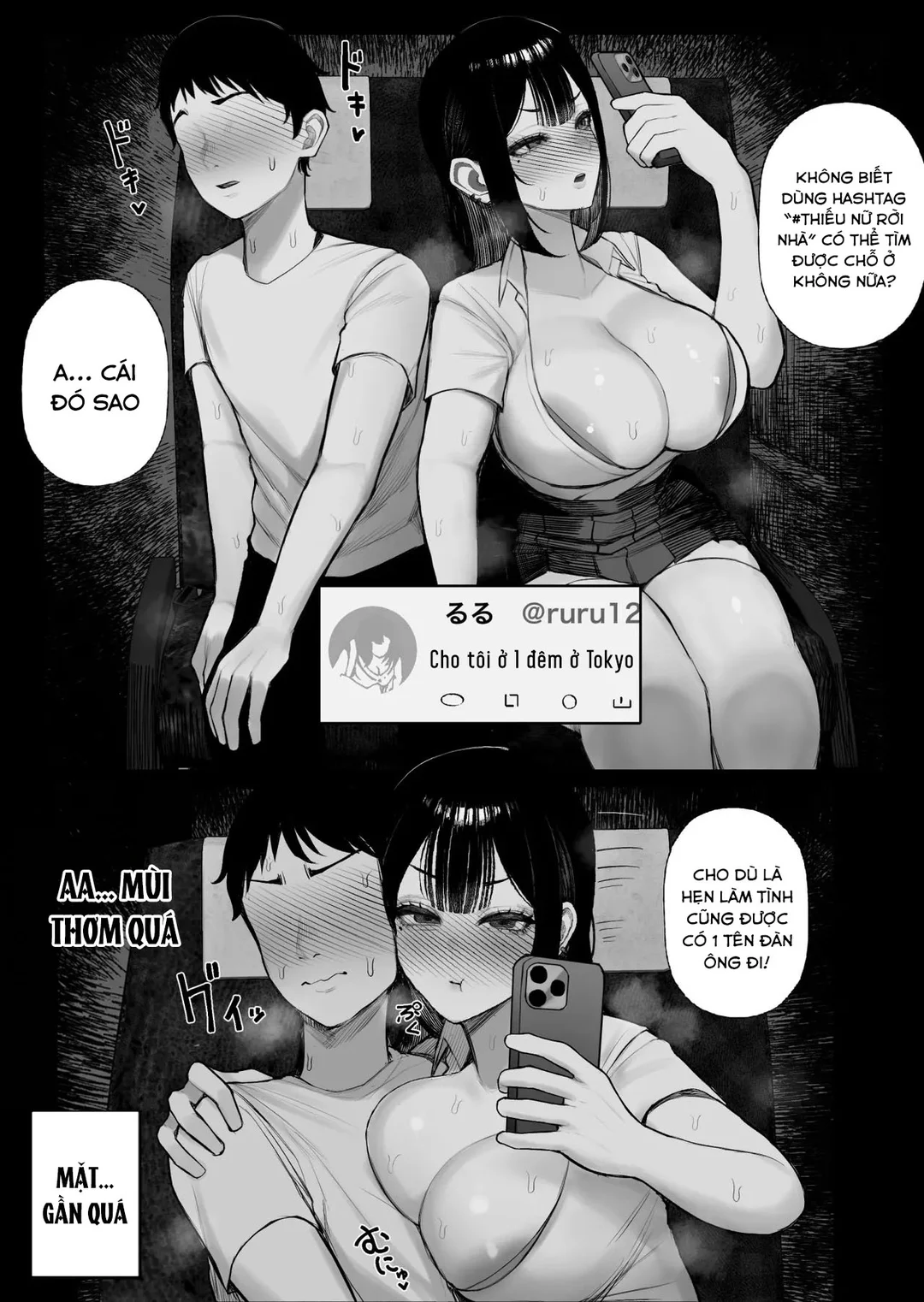 HentaiVN.net - Ảnh 13 - Lén lút trên chuyến xe - Oneshot