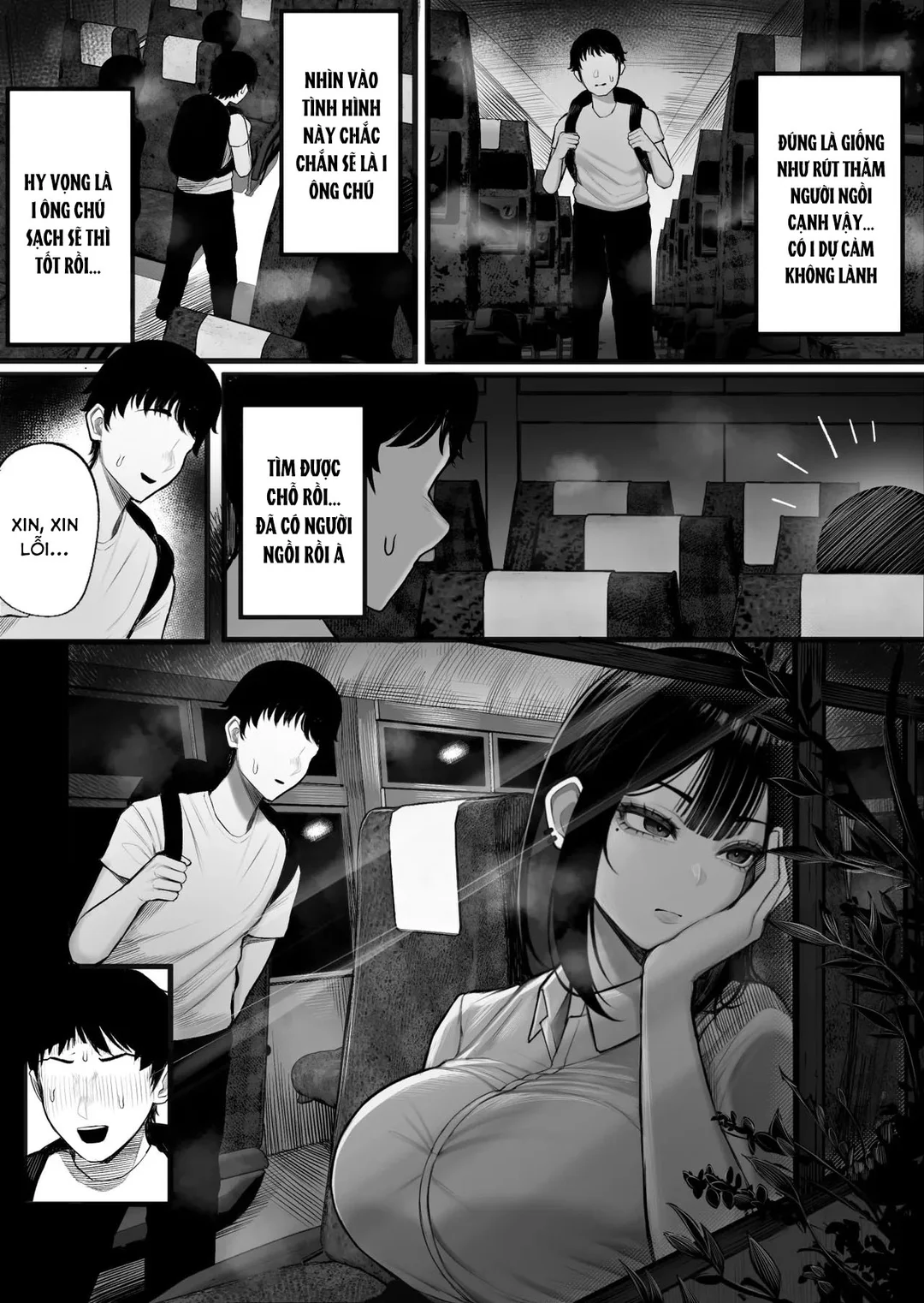 HentaiVN.net - Ảnh 5 - Lén lút trên chuyến xe - Oneshot