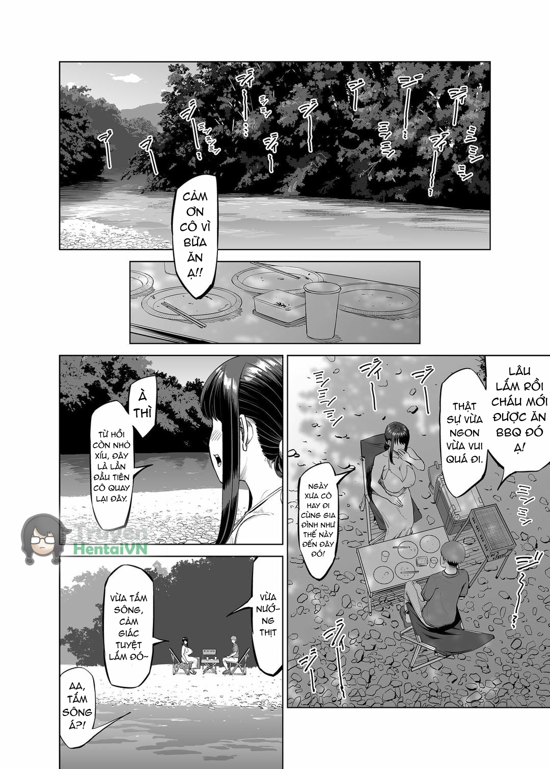 HentaiVN.net - Ảnh 20 - Tomodachi no Okaa-san ni Sasowarete... Inaka ni Kichaimashita! - Oneshot