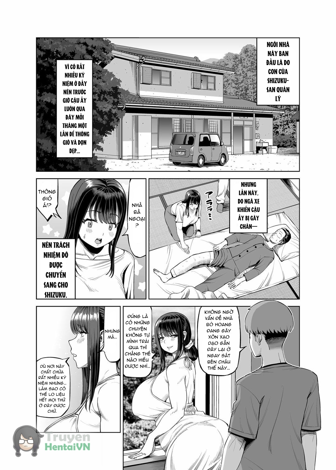 HentaiVN.net - Ảnh 4 - Tomodachi no Okaa-san ni Sasowarete... Inaka ni Kichaimashita! - Oneshot