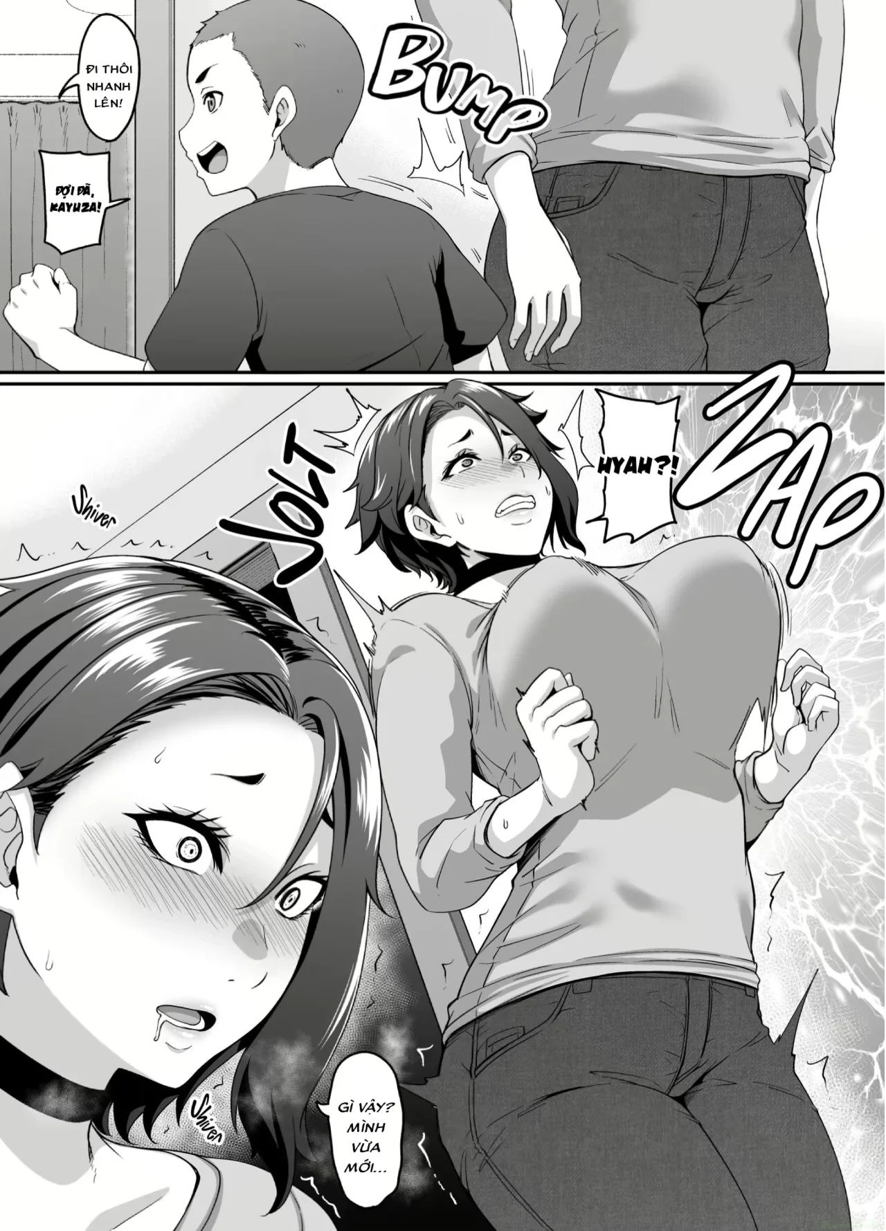 HentaiVN.net - Ảnh 5 - Musuko no Tomodachi (← Incubus) ni Miryou Sareta YanMama wa Mesu ni Naru - Oneshot